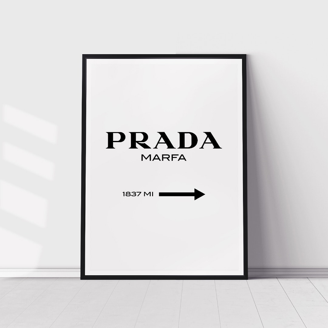 Prada Marfa Poster