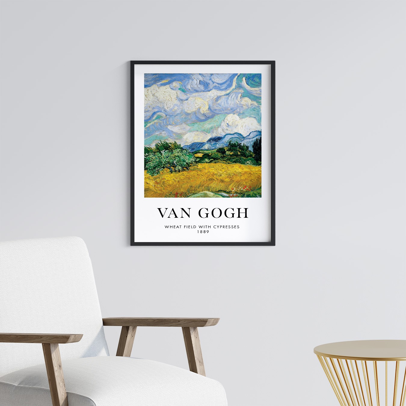 Van Gogh Wheat Çerçeveli Tablo