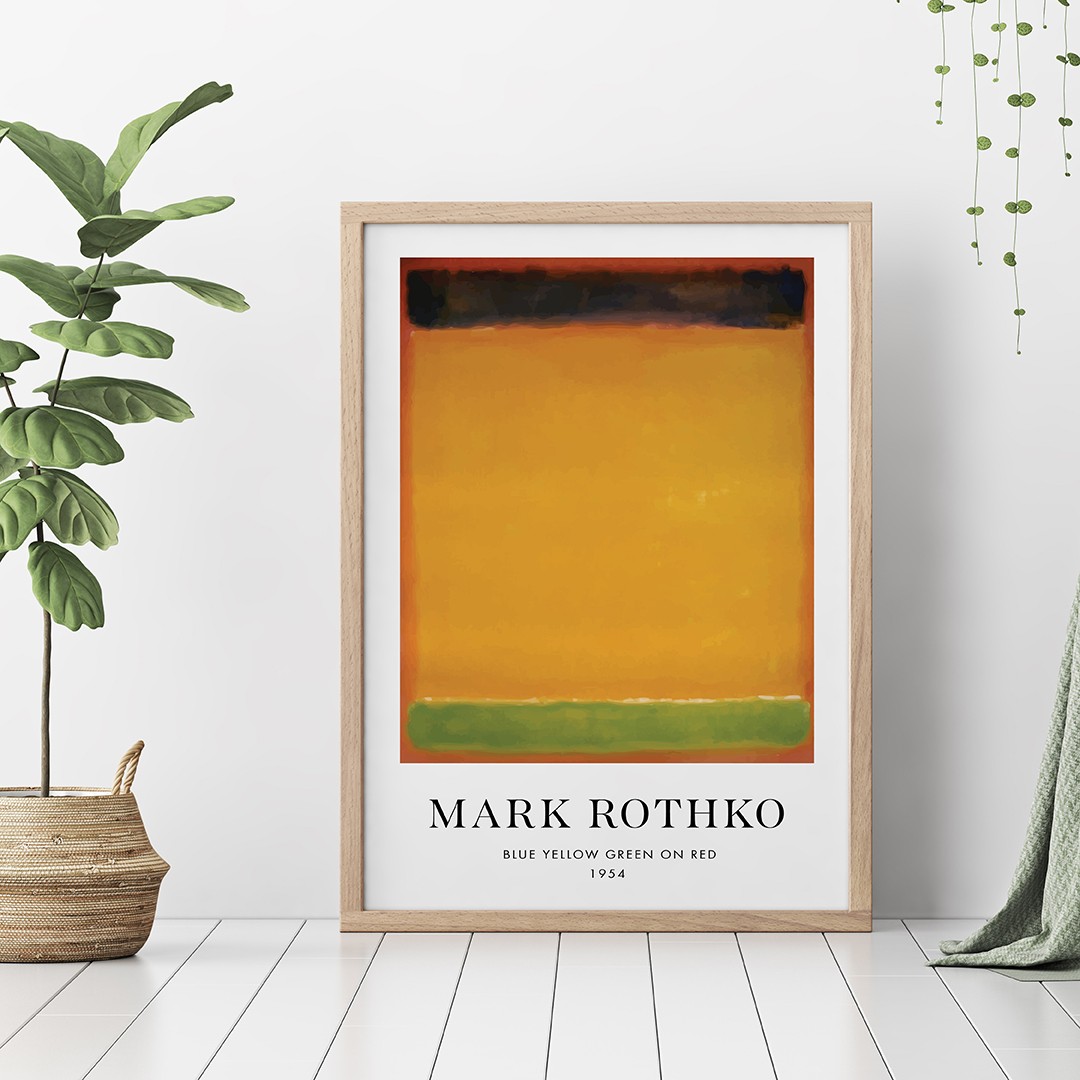 Rothko Yellow Çerçeveli Tablo