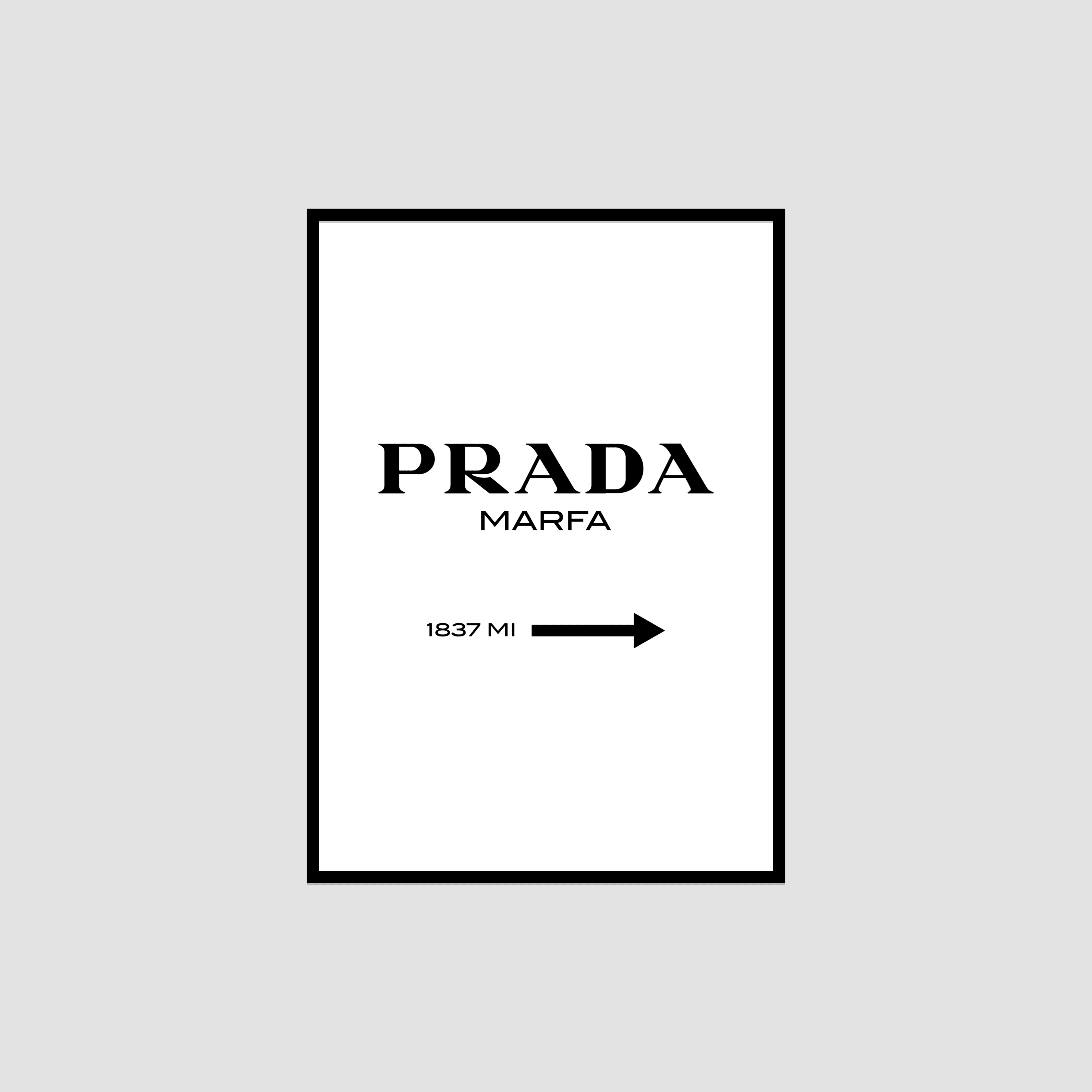 Prada Çerçeveli Tablo