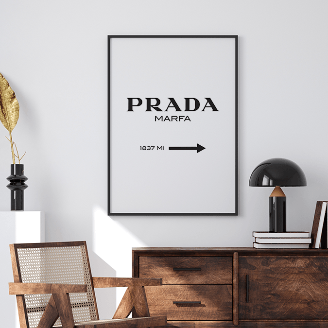 Prada Çerçeveli Tablo
