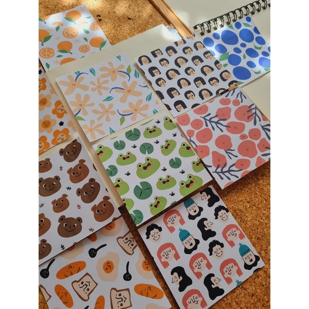 Renkli Tasarımlı Scrapbook Kağıtları