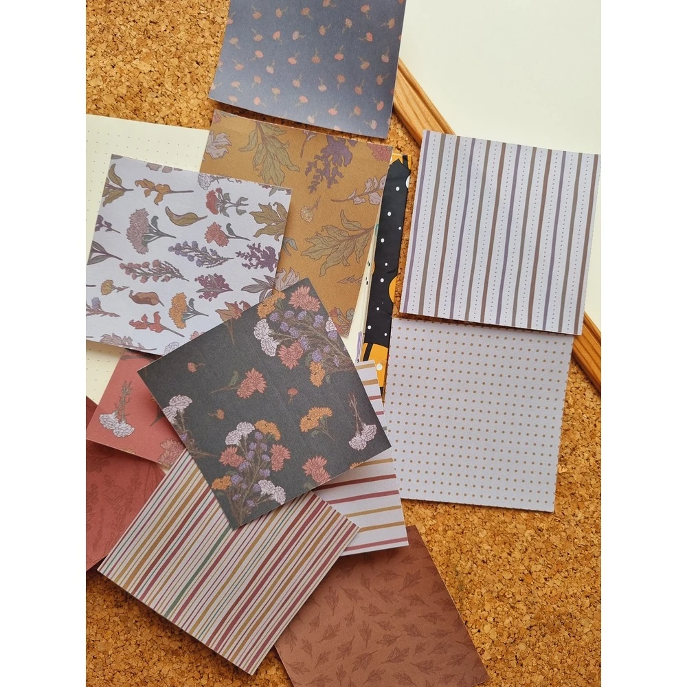 Vintage Desenler Scrapbook Kağıtları