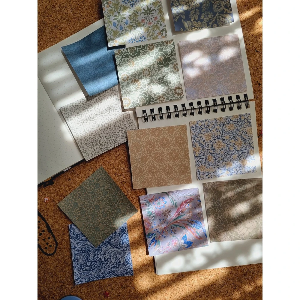 Vintage ince Desenler Scrapbook Kağıtları