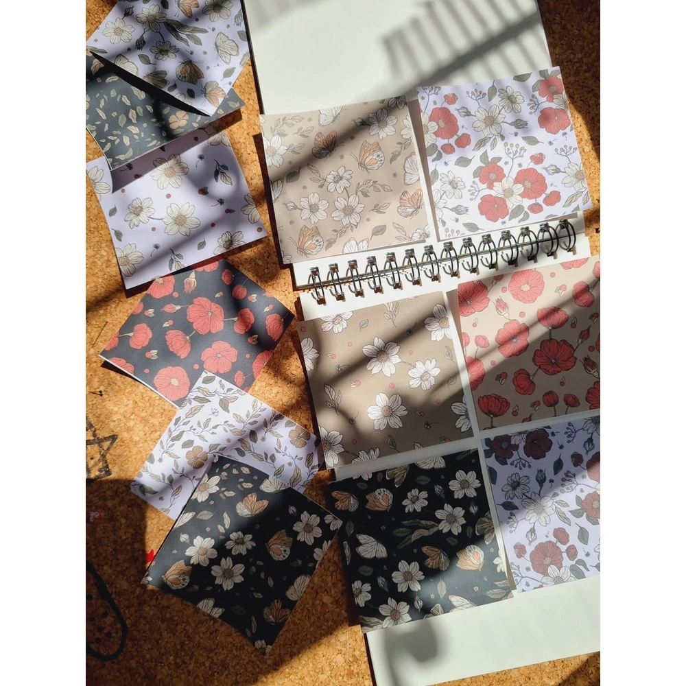 Gelincik Vintage Scrapbook Kağıtları