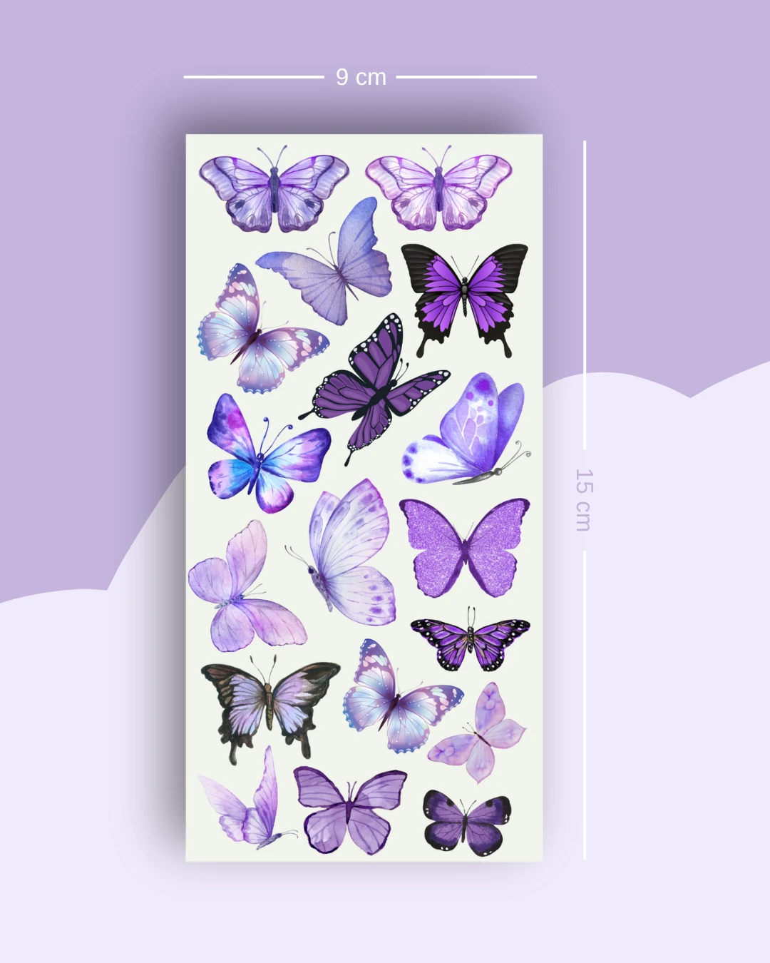 Mor Kelebek Sticker 