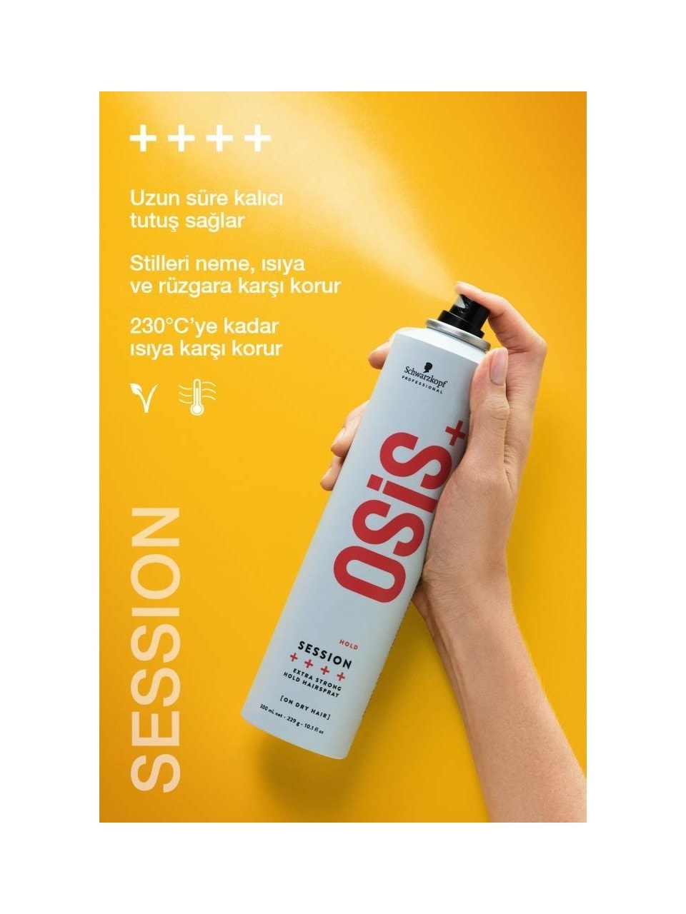 Osis Session Ekstra Güçlü Tutucu Sprey 300ml | Neme, Isıya Ve Rüzgara Karşı Kalıcı Koruma