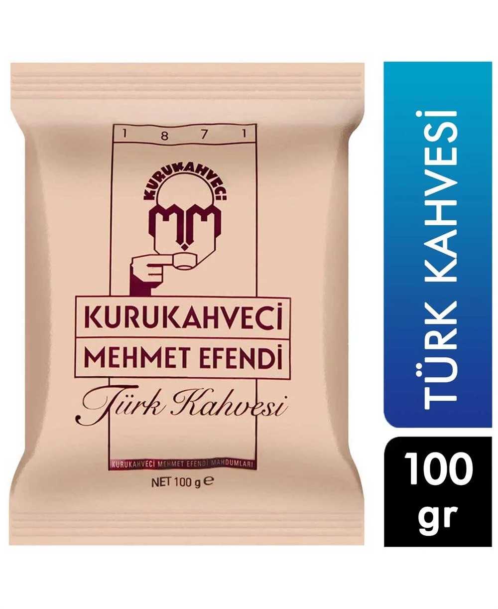 Mehmet Efendi Kurukahveci Mehmet Efendi Türk Kahvesi 100 G Folyo Ambalaj