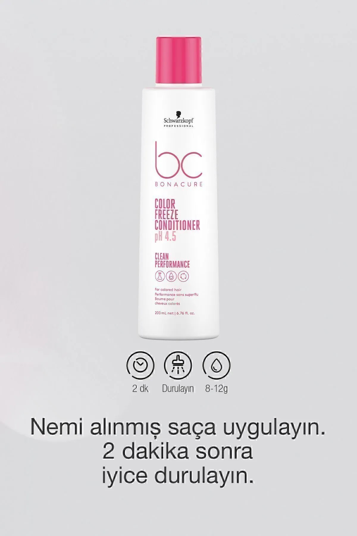 Bonacure Bc Clean pH Renk Koruyucu Saç Kremi 200ml | Donuk, renklendirilmiş saçları canlandırır