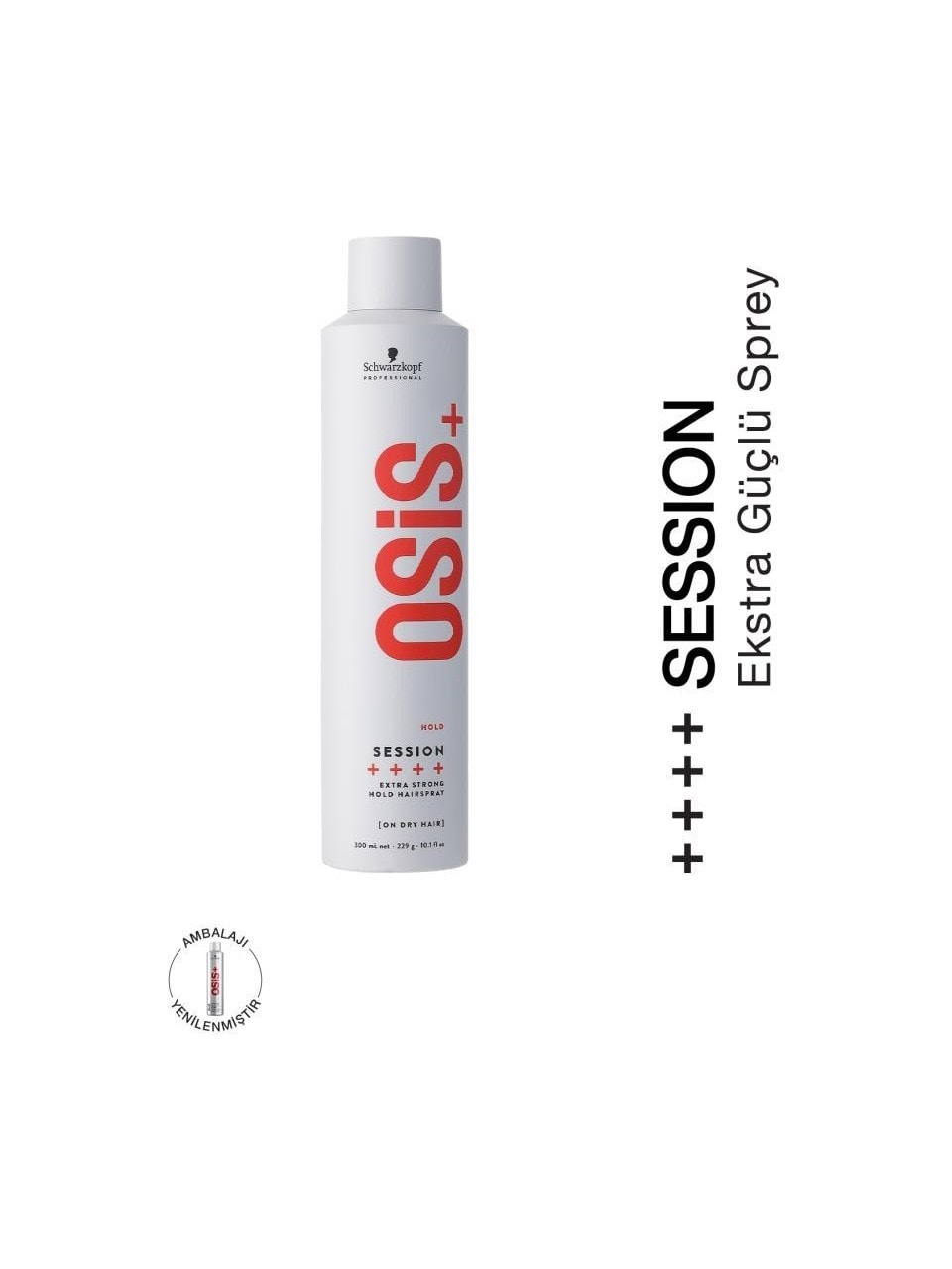Osis Session Ekstra Güçlü Tutucu Sprey 300ml | Neme, Isıya Ve Rüzgara Karşı Kalıcı Koruma