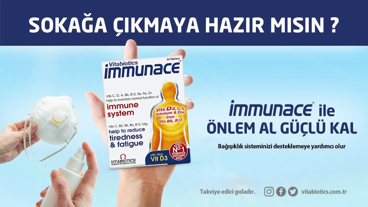Vitabiotics İmmunace İmmune System 30 Tablet - 3 Al 2 Öde