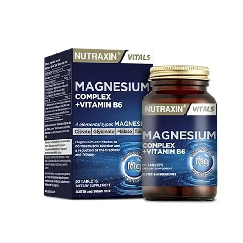 Nutraxin Magnesium Complex 60 Tablet & Nutraxin Vitamin D3K2 Takviye Edici Gıda Sprey 4