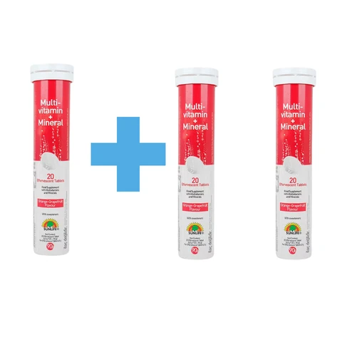 Sunlife Multi Vitamin Mineral 20 Tablet ( 3 Adet)