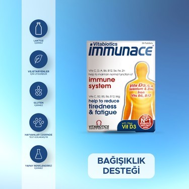 Vitabiotics İmmunace İmmune System 30 Tablet - 3 Al 2 Öde