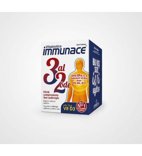 Vitabiotics İmmunace İmmune System 30 Tablet - 3 Al 2 Öde