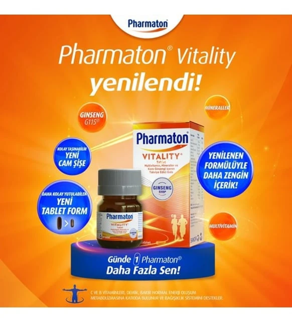 Pharmaton Vitality 30 Tablet 3