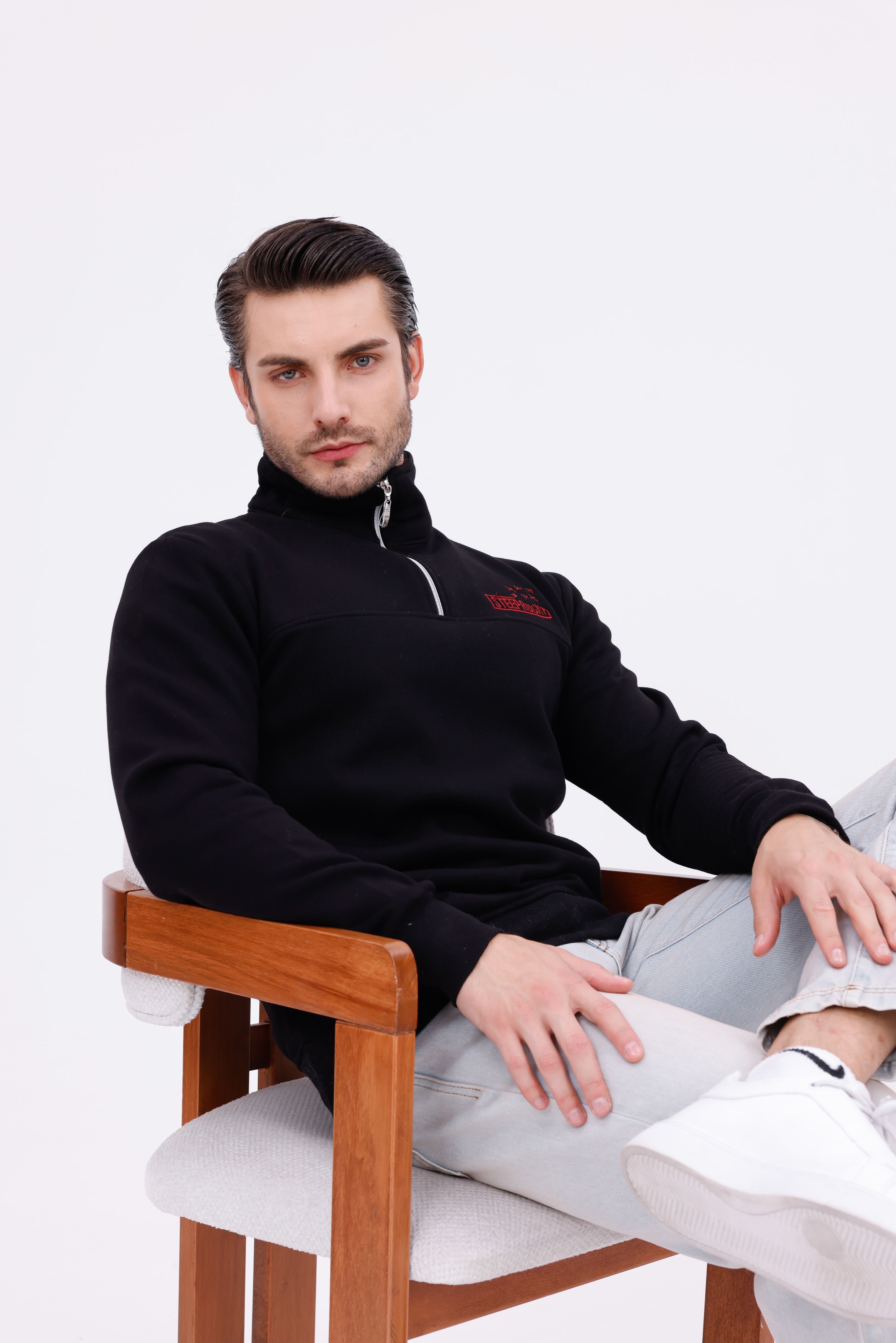 Steeprockt Erkek Siyah Sweat