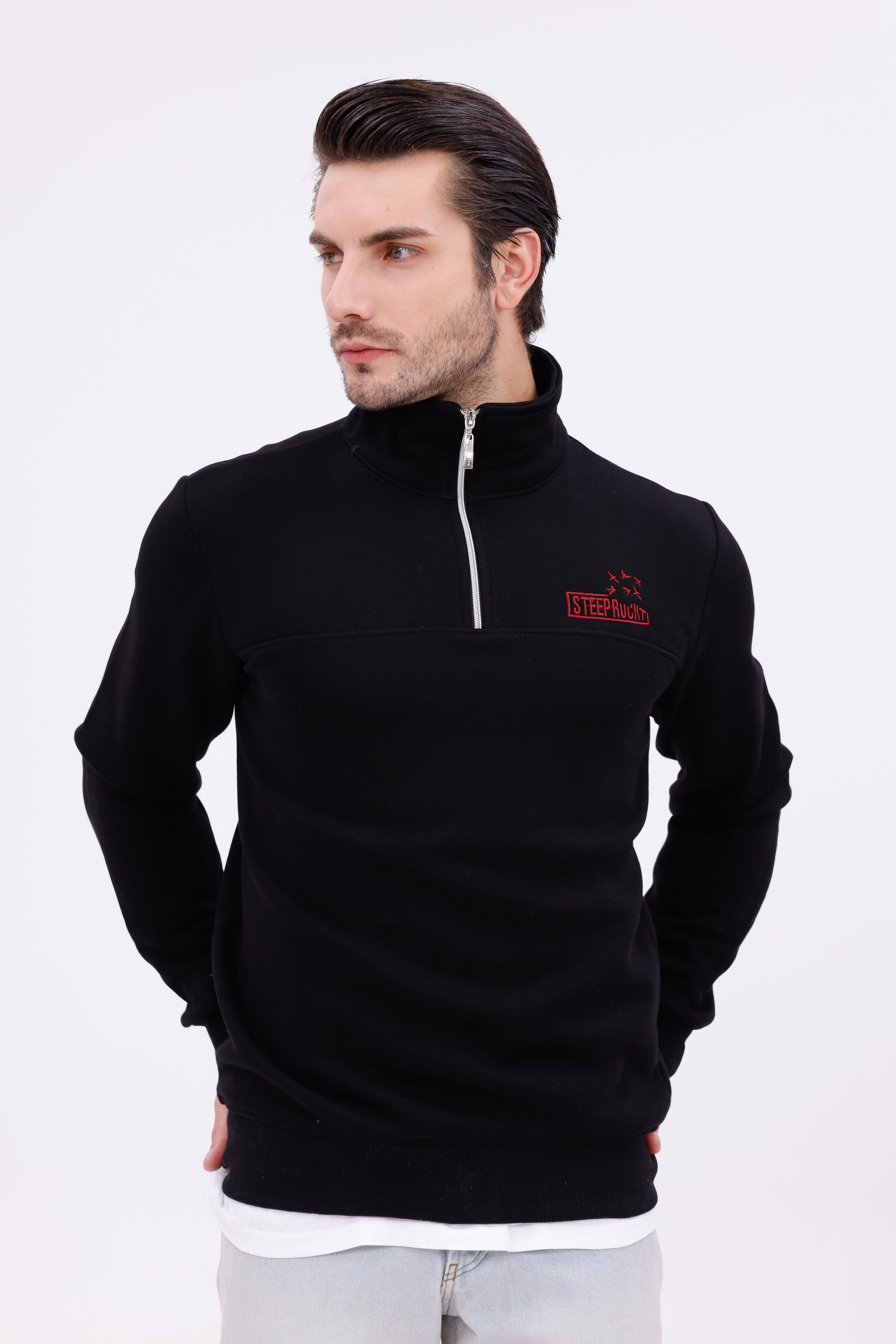 Steeprockt Erkek Siyah Sweat