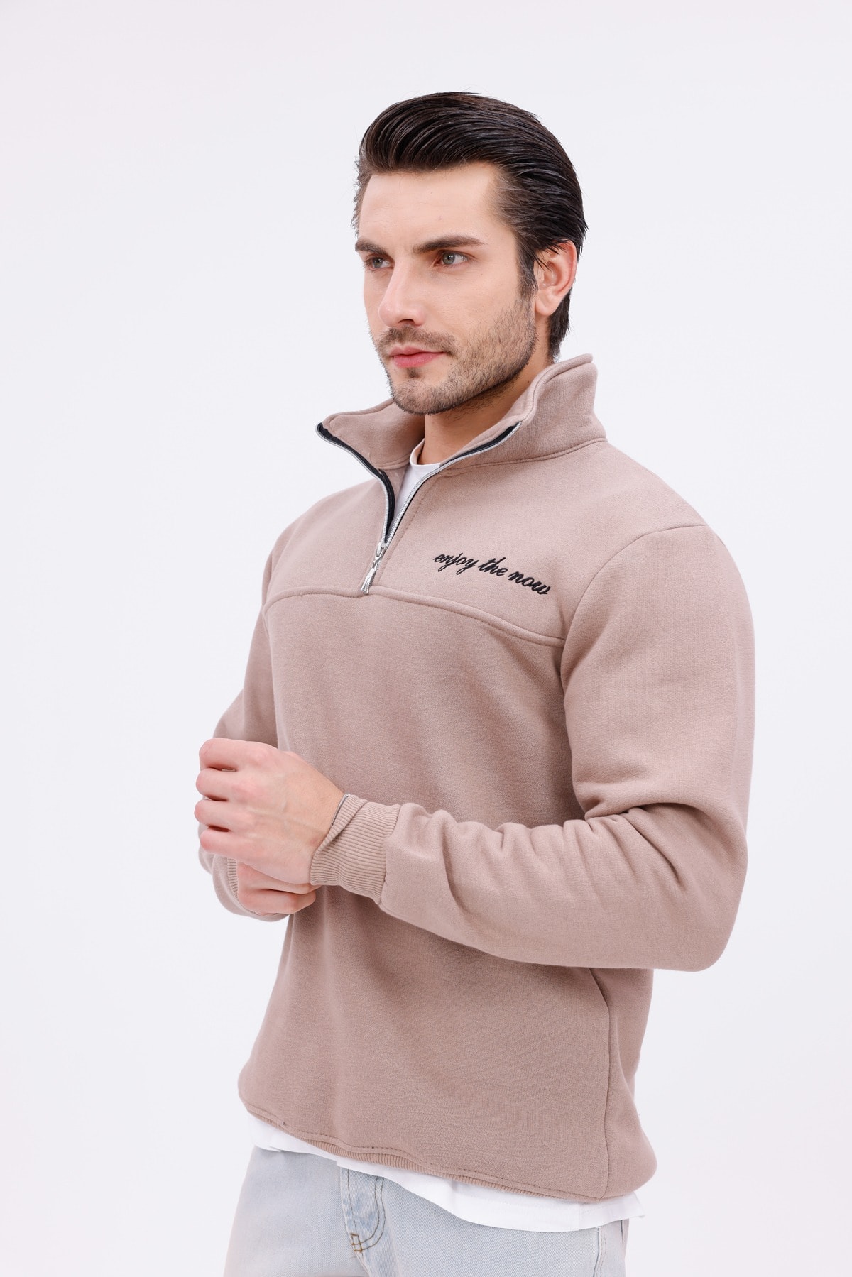 Steeprockt Erkek Krem Sweat