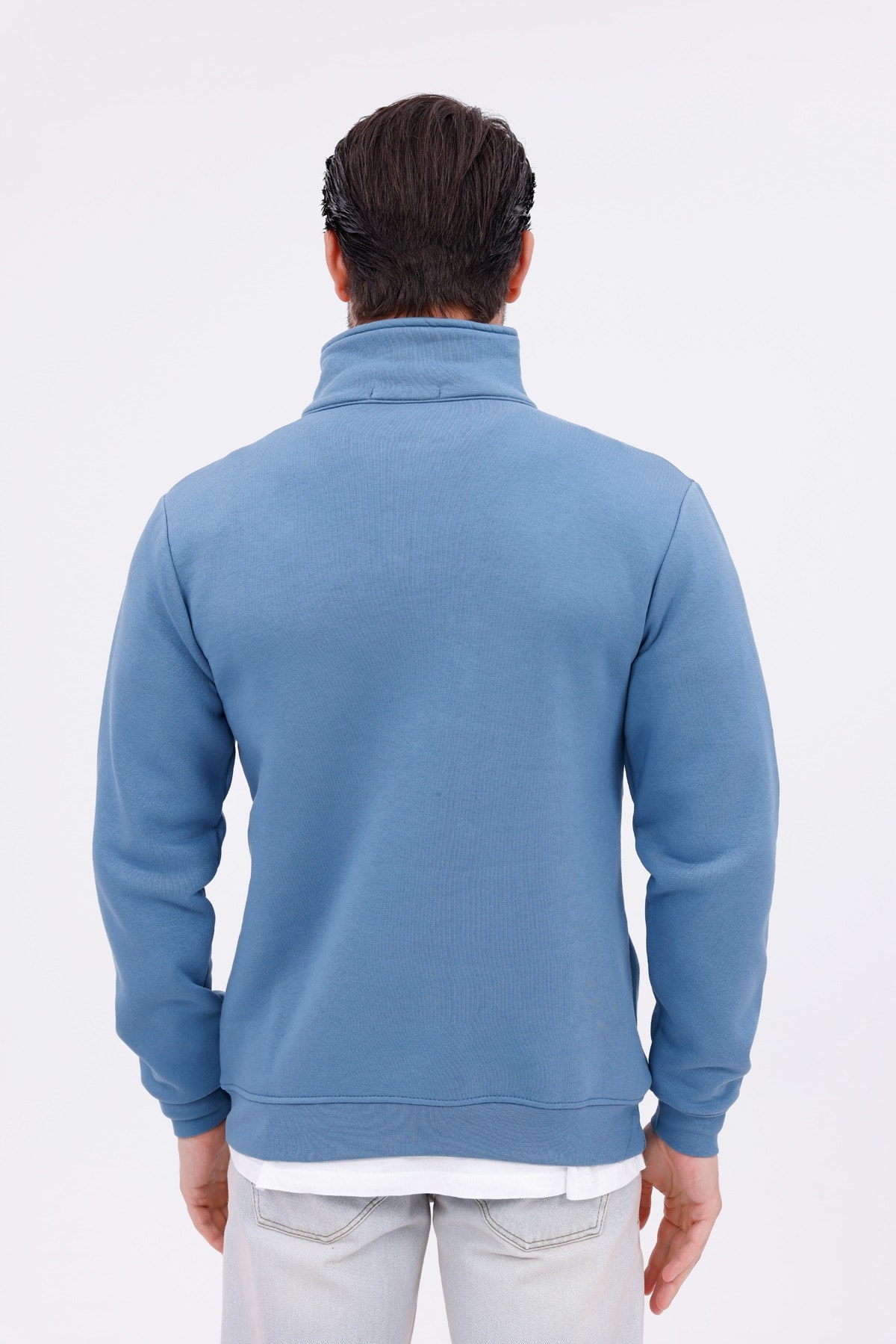 Steeprockt Erkek Mavi Sweat