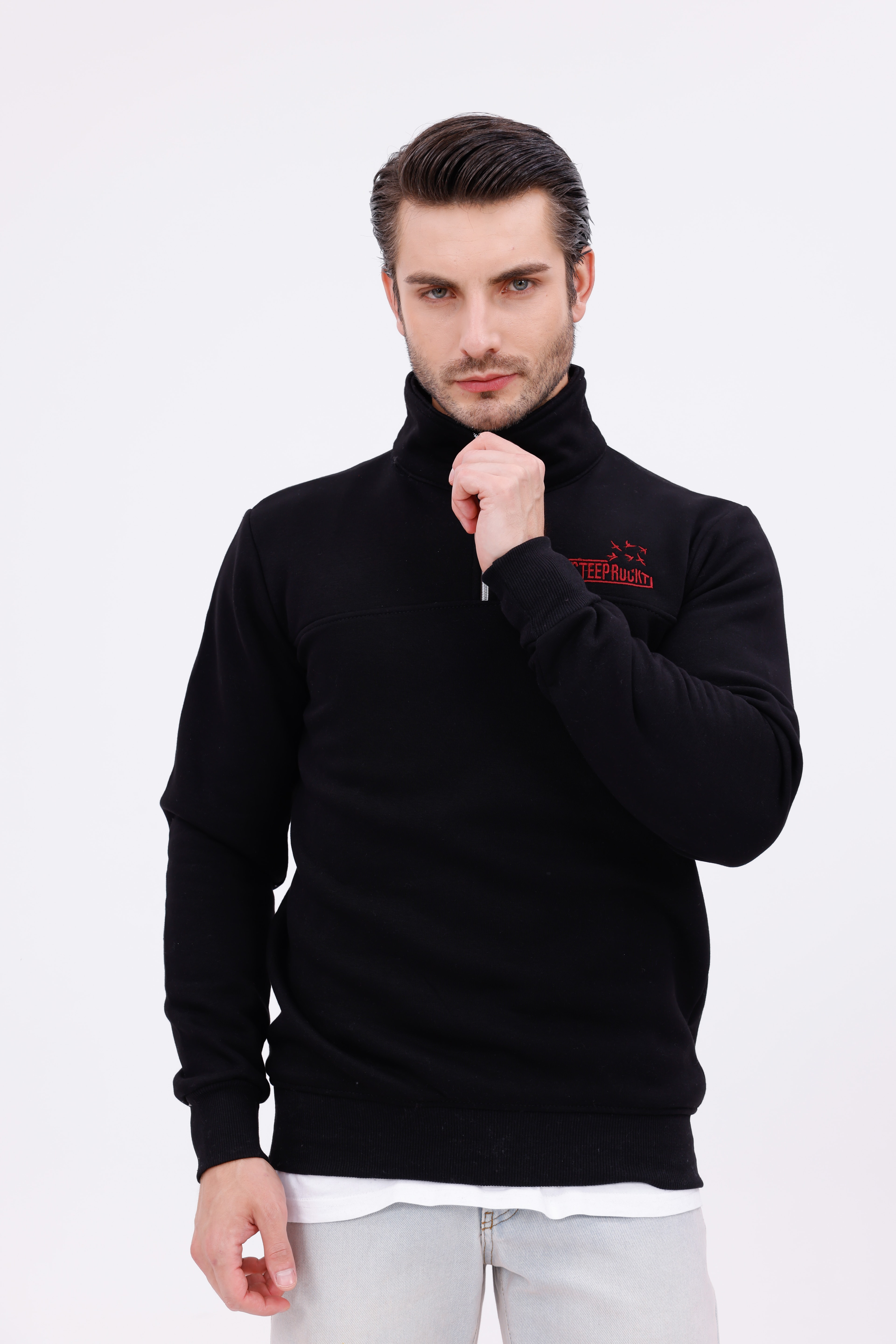 Steeprockt Erkek Siyah Sweat