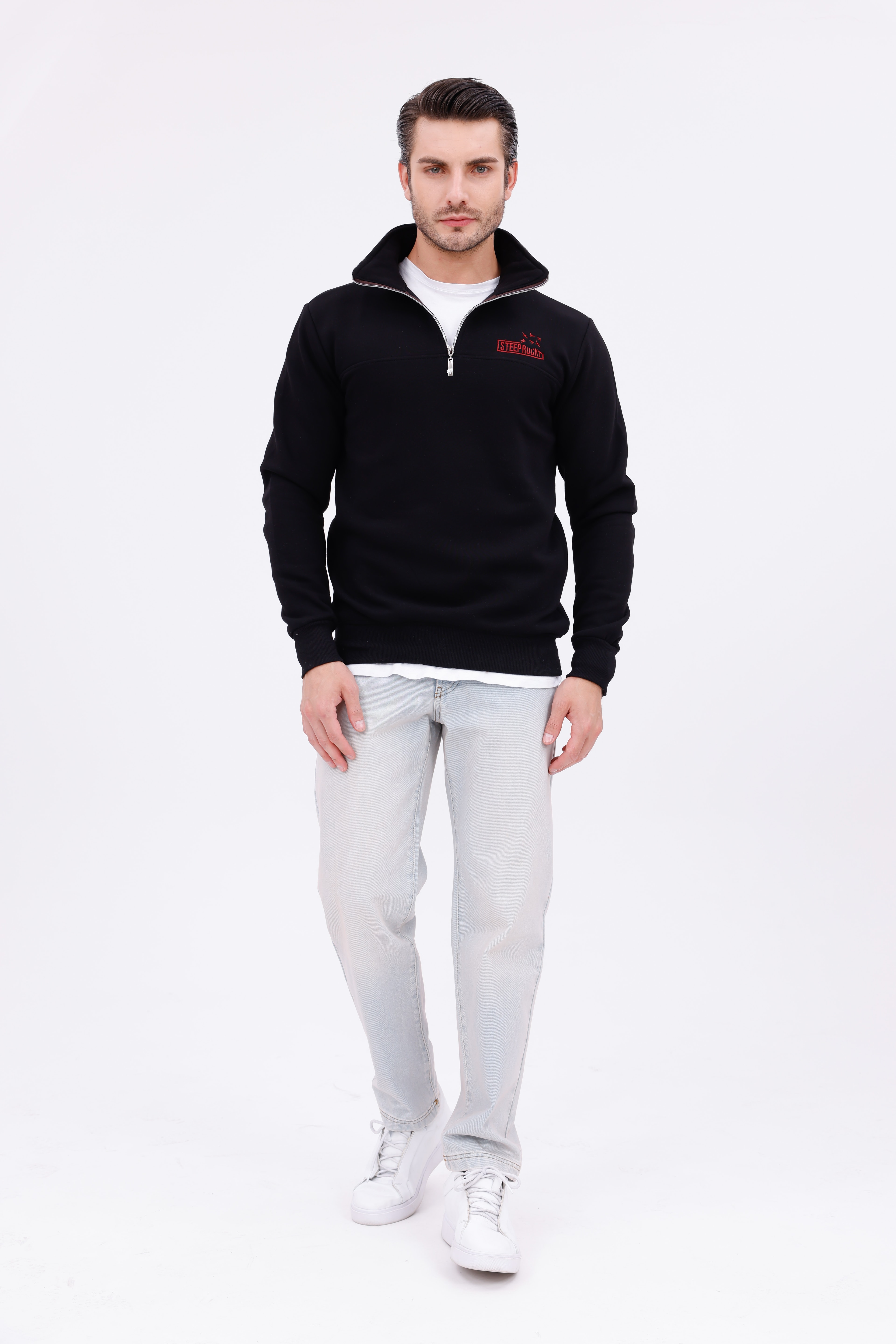 Steeprockt Erkek Siyah Sweat