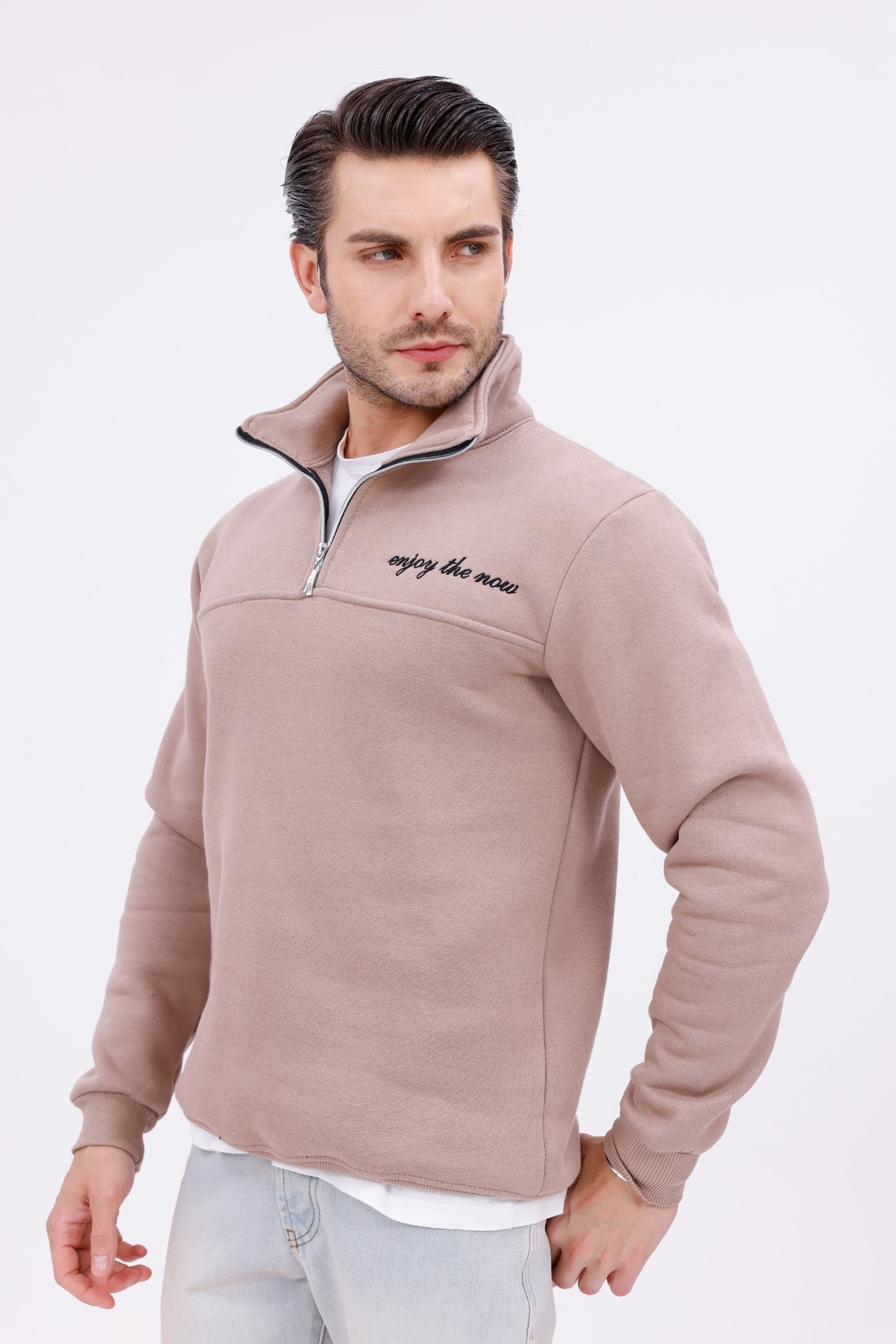 Steeprockt Erkek Krem Sweat