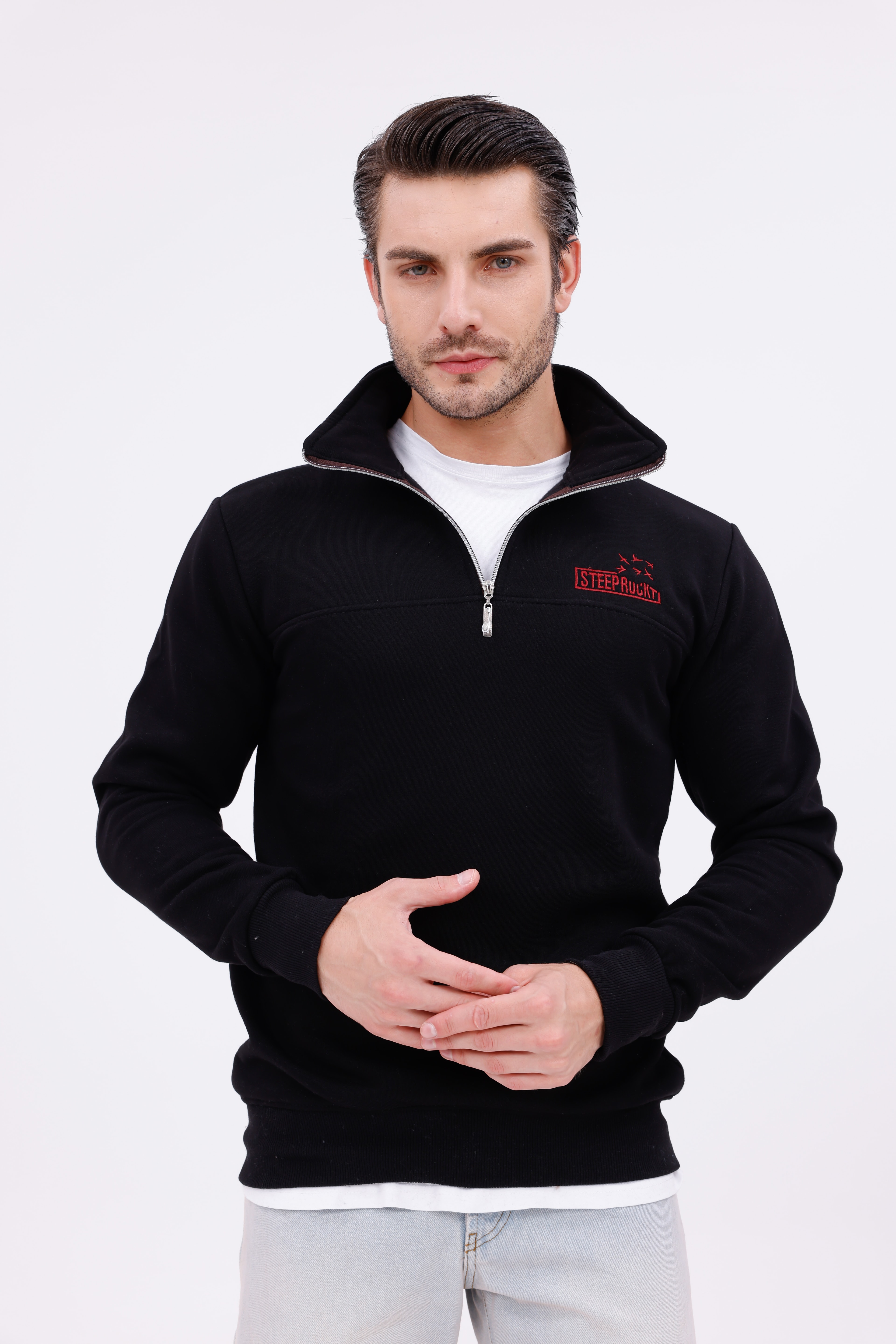 Steeprockt Erkek Siyah Sweat