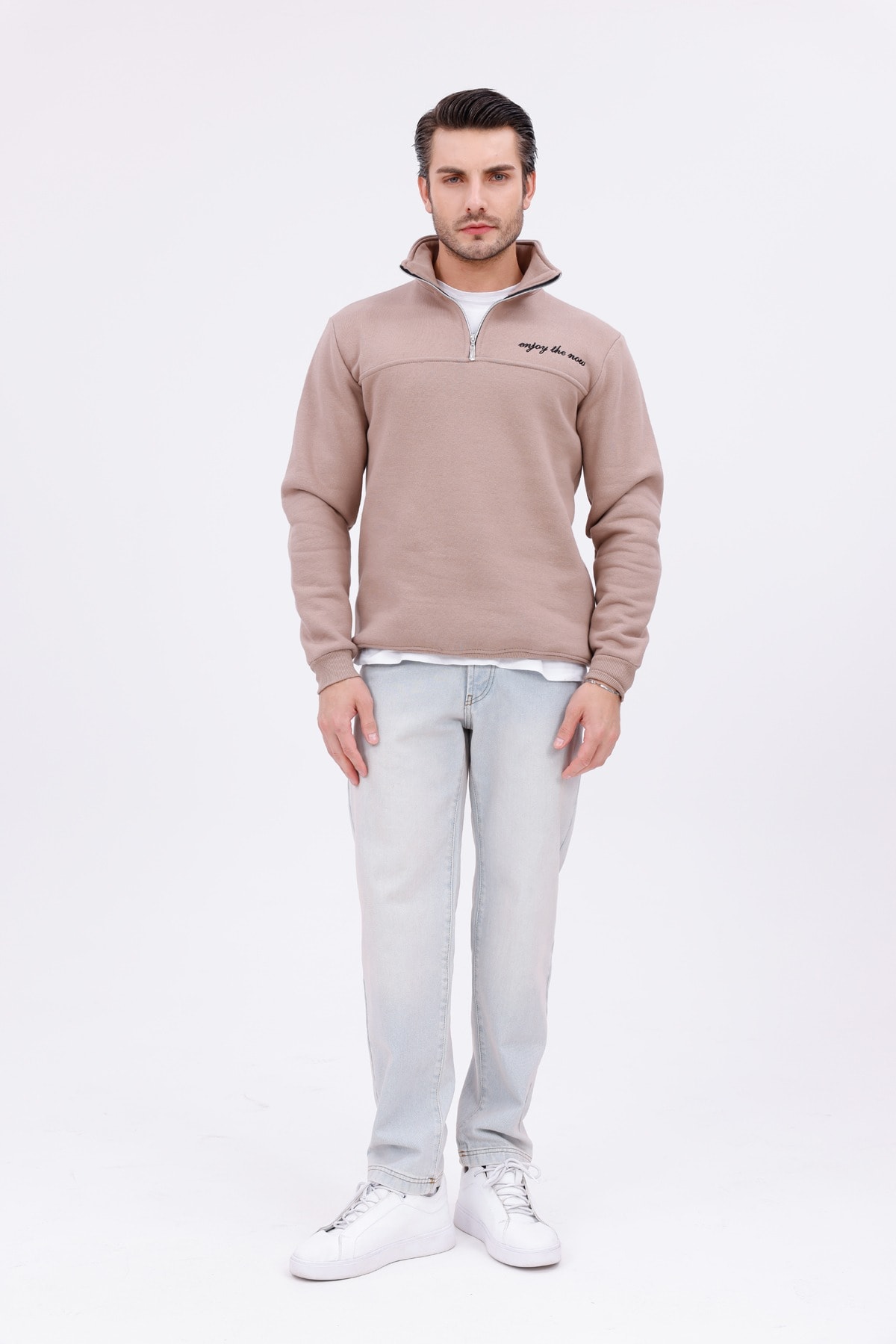 Steeprockt Erkek Krem Sweat