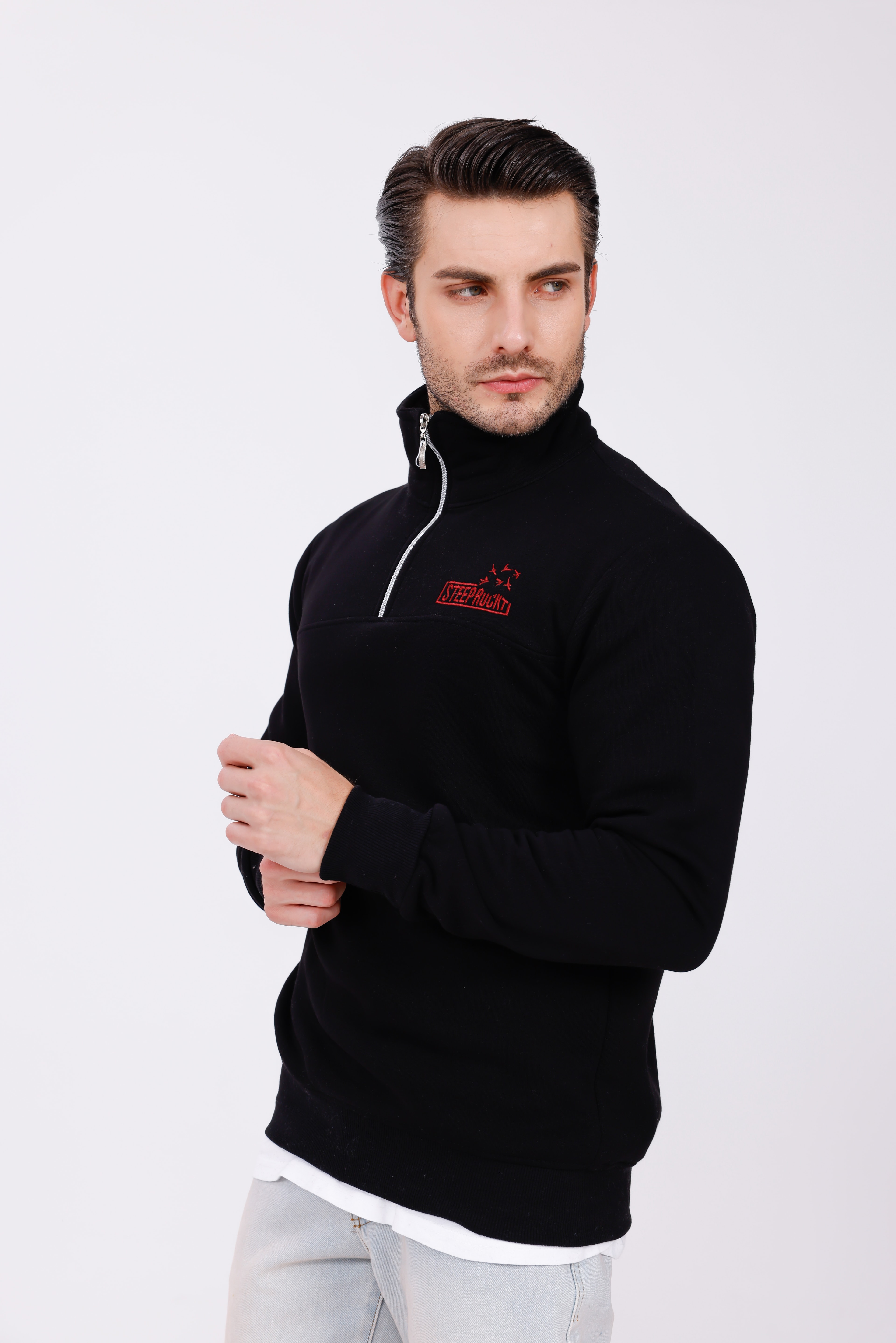 Steeprockt Erkek Siyah Sweat