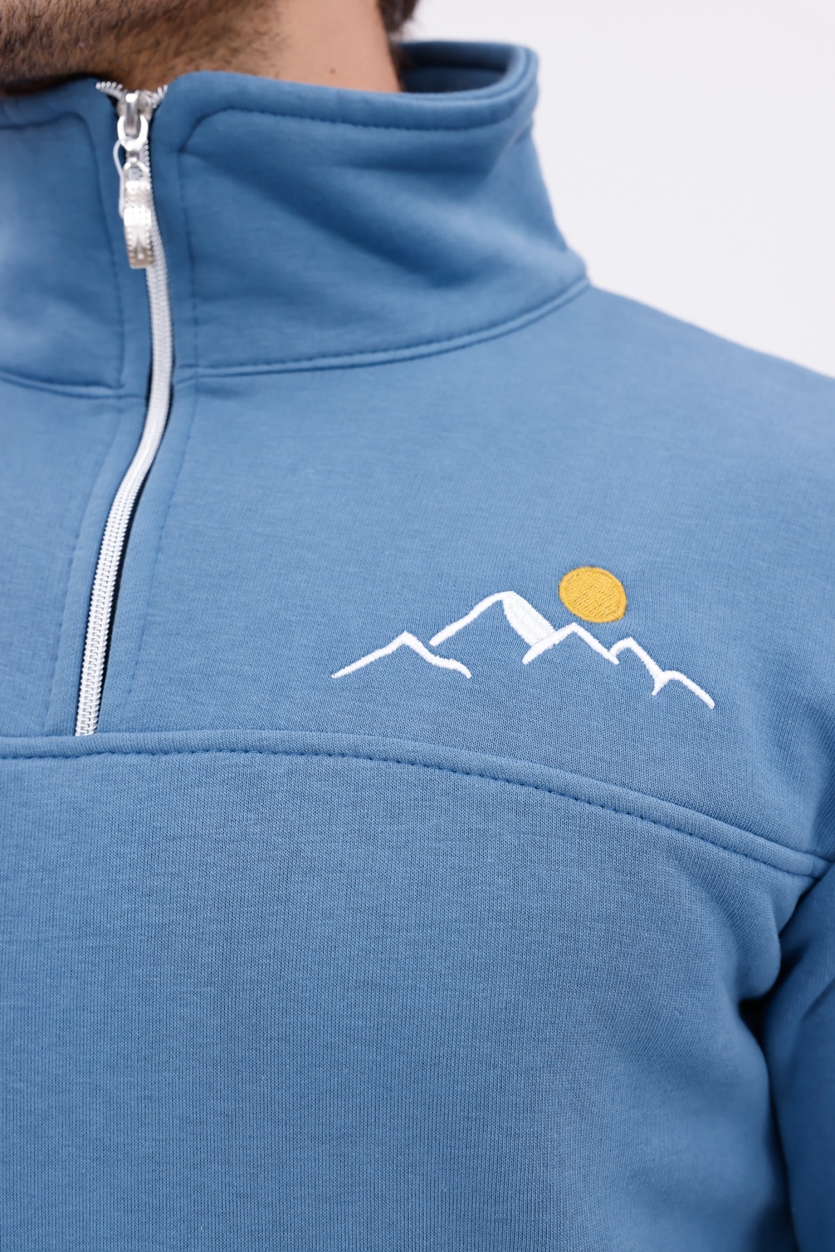 Steeprockt Erkek Mavi Sweat