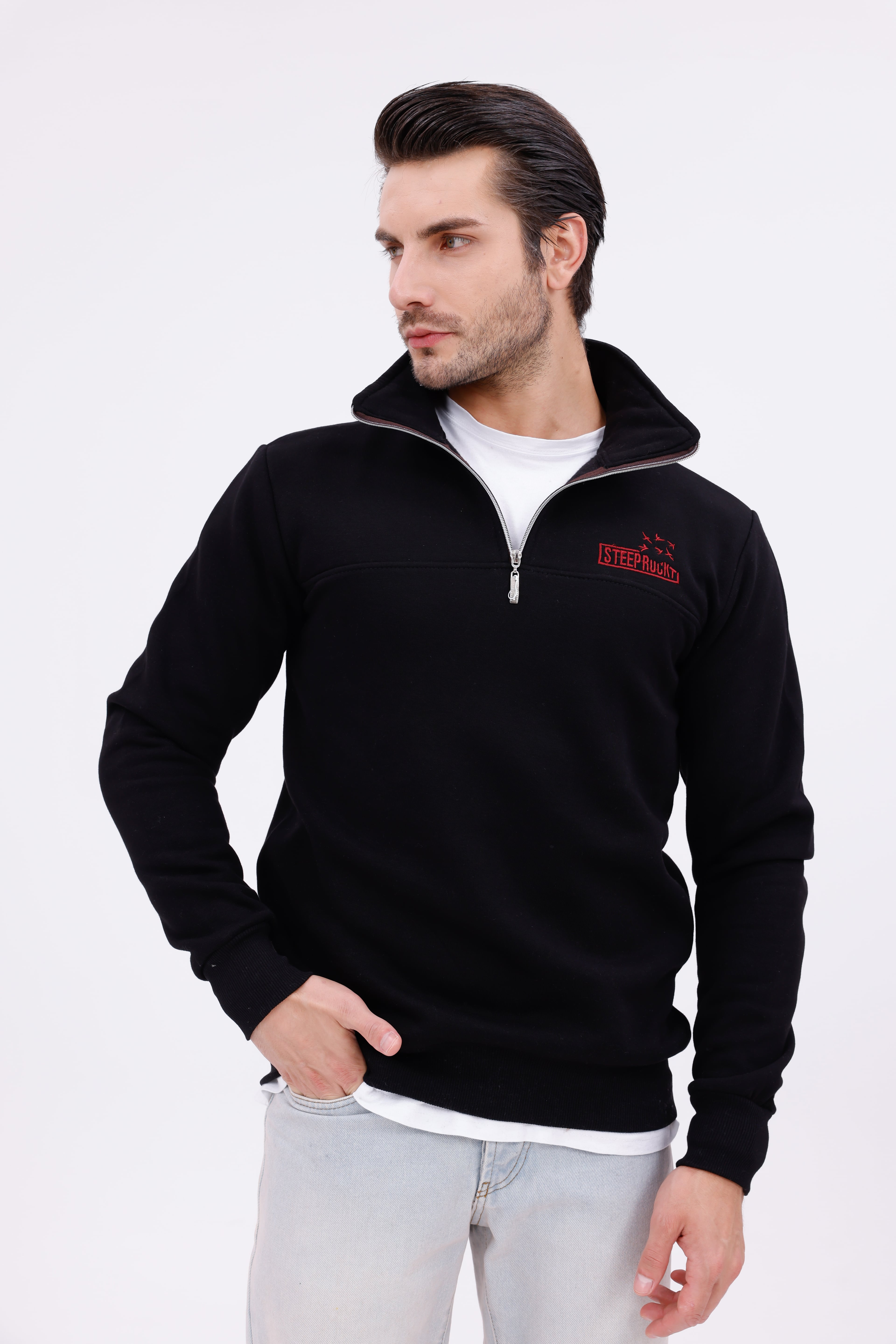 Steeprockt Erkek Siyah Sweat