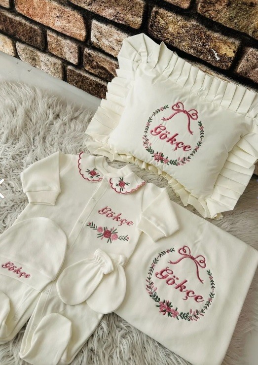 TULUM SET BATTANİYELİ VE YASTIK NAKIŞLI 