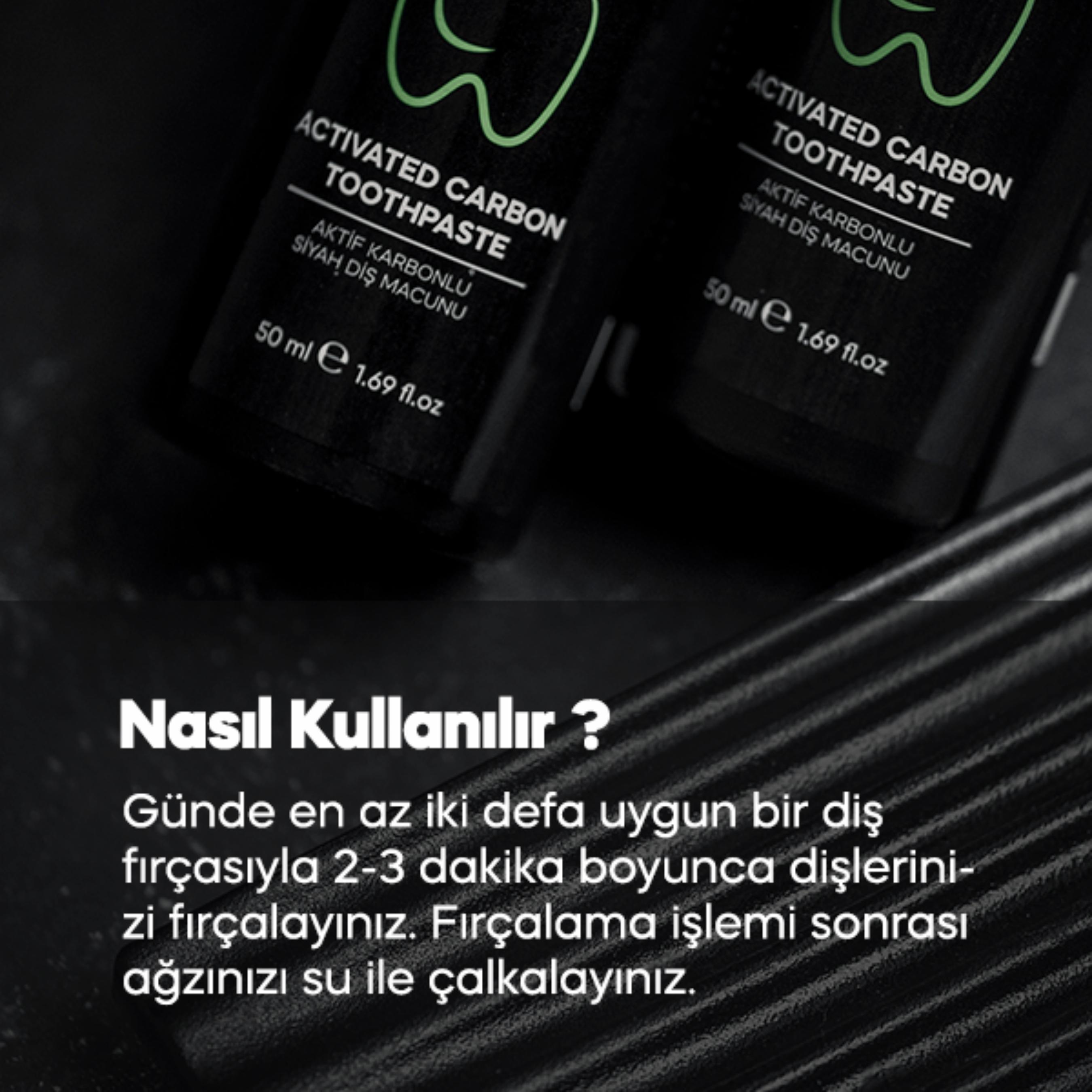 Diş Beyazlatma Macunu Aktif Karbon 50 ml