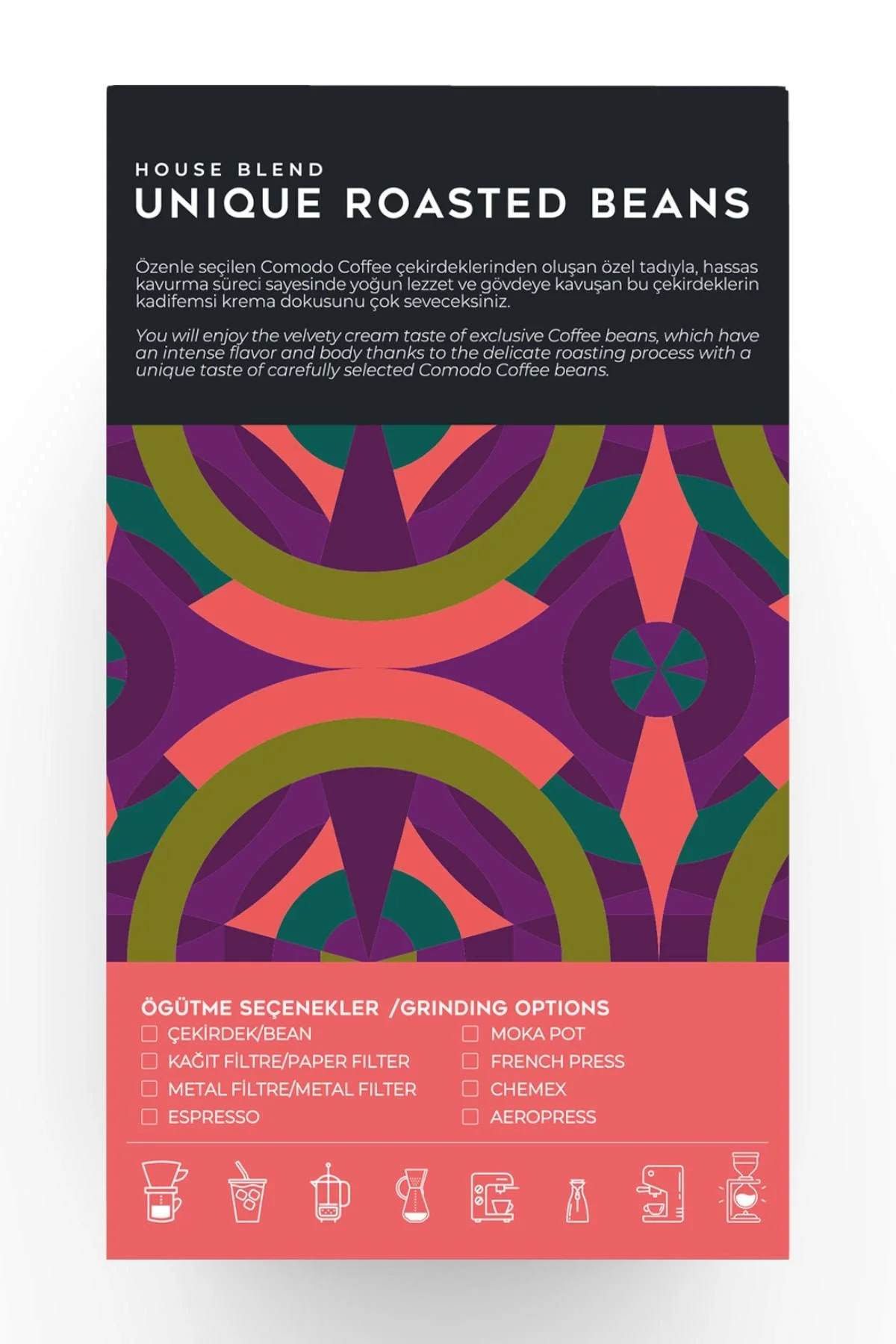 Comodo Coffee House Blend 250gr X 4 (1000gr)