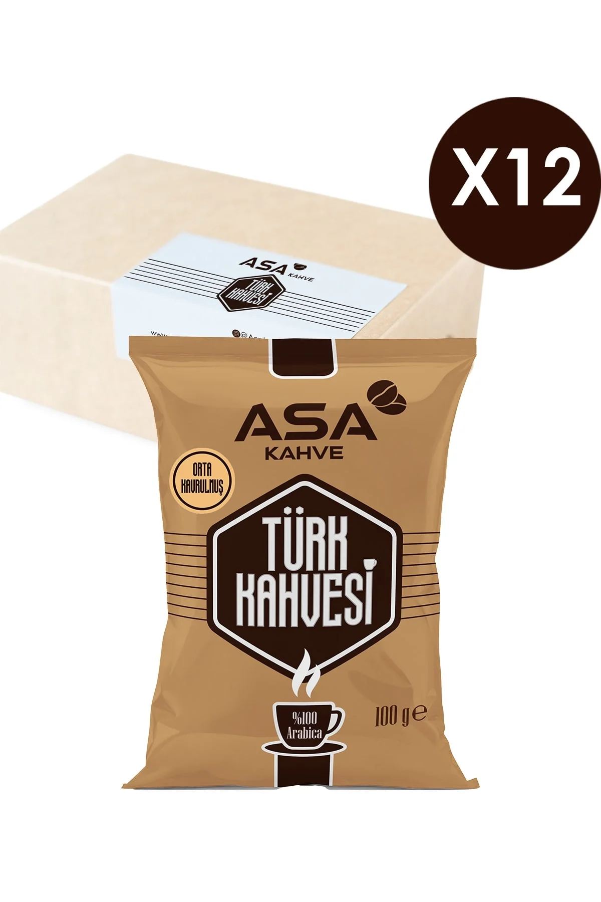 Asa Kahve Türk Kahvesi 100 Gr (12 Adet)
