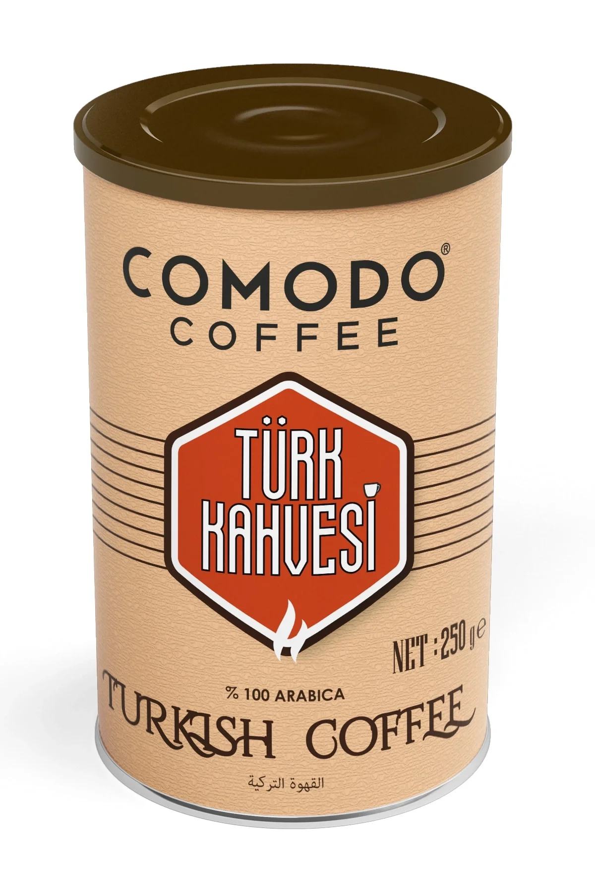 Comodo Coffee Orta Kavrum Türk Kahvesi 250g Metal Teneke Kutu