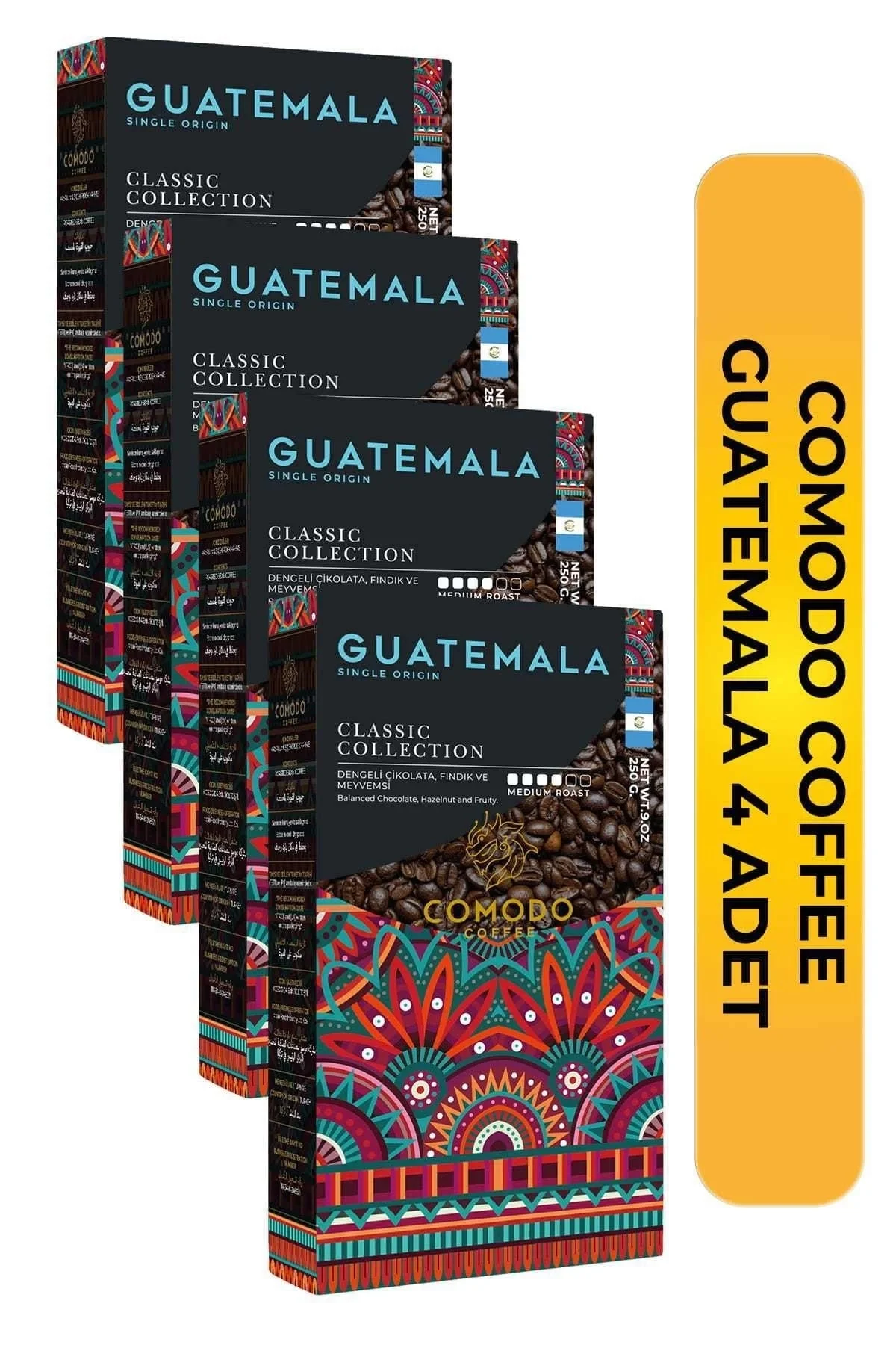 Comodo Coffee Guatemala Kahvesi 250gr X 4 (1000gr)