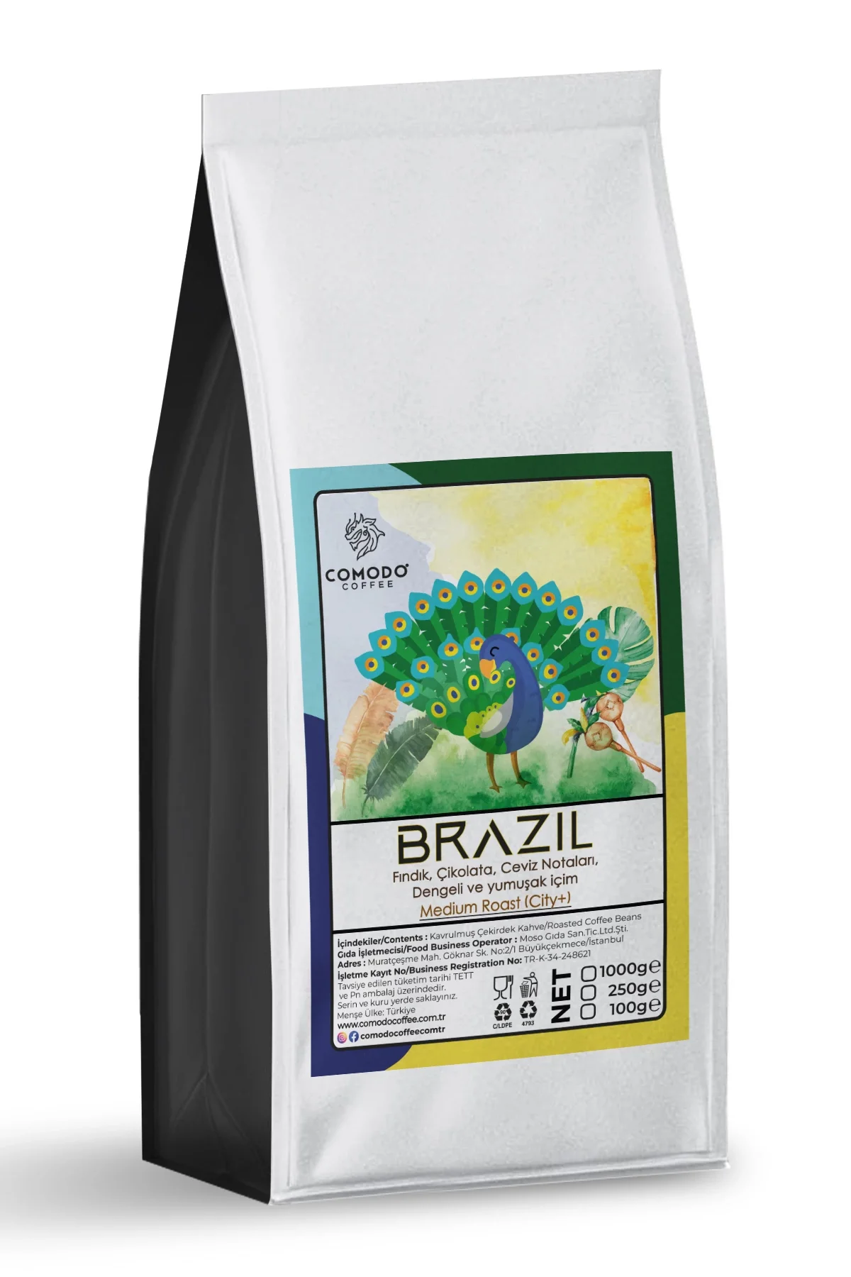 Comodo Coffee Brezilya Kahvesi 1000 Gr