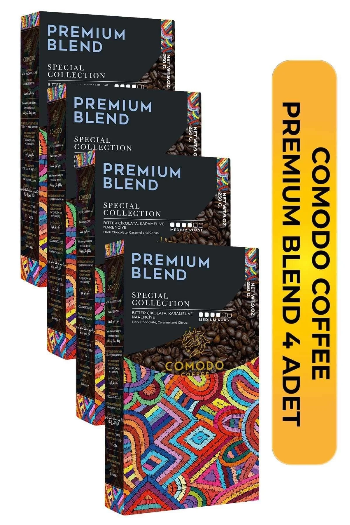 Comodo Coffee Premium Blend 250gr X 4 Adet