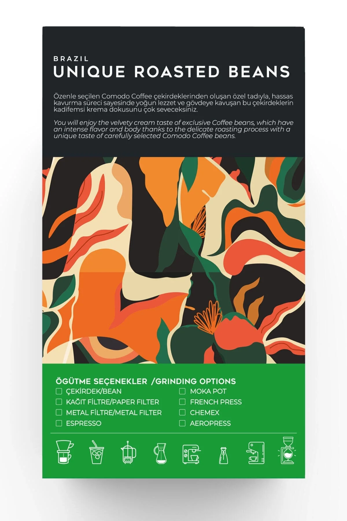 Comodo Coffee Brezilya Kahvesi 250gr X 4 (1000g)