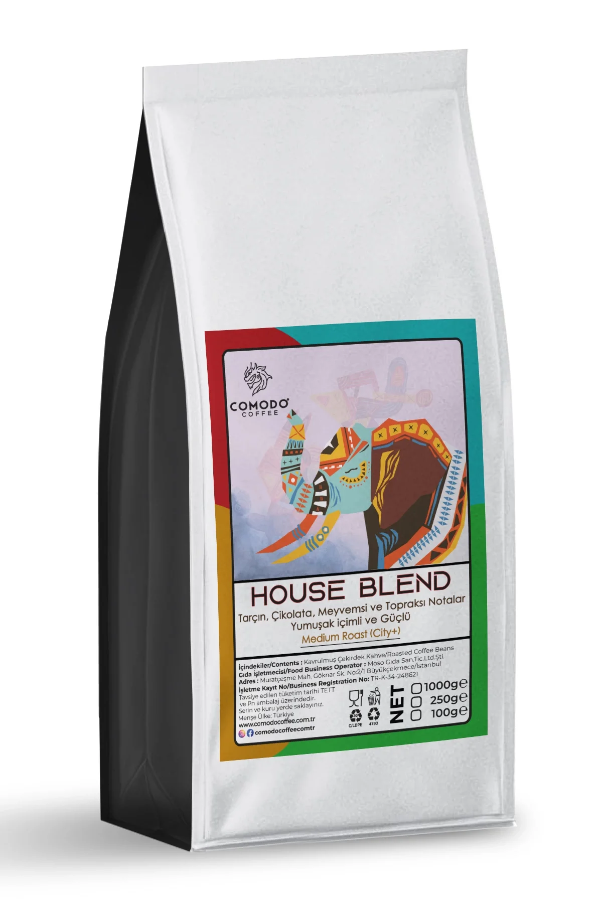 Comodo Coffee House Blend 1000 Gr