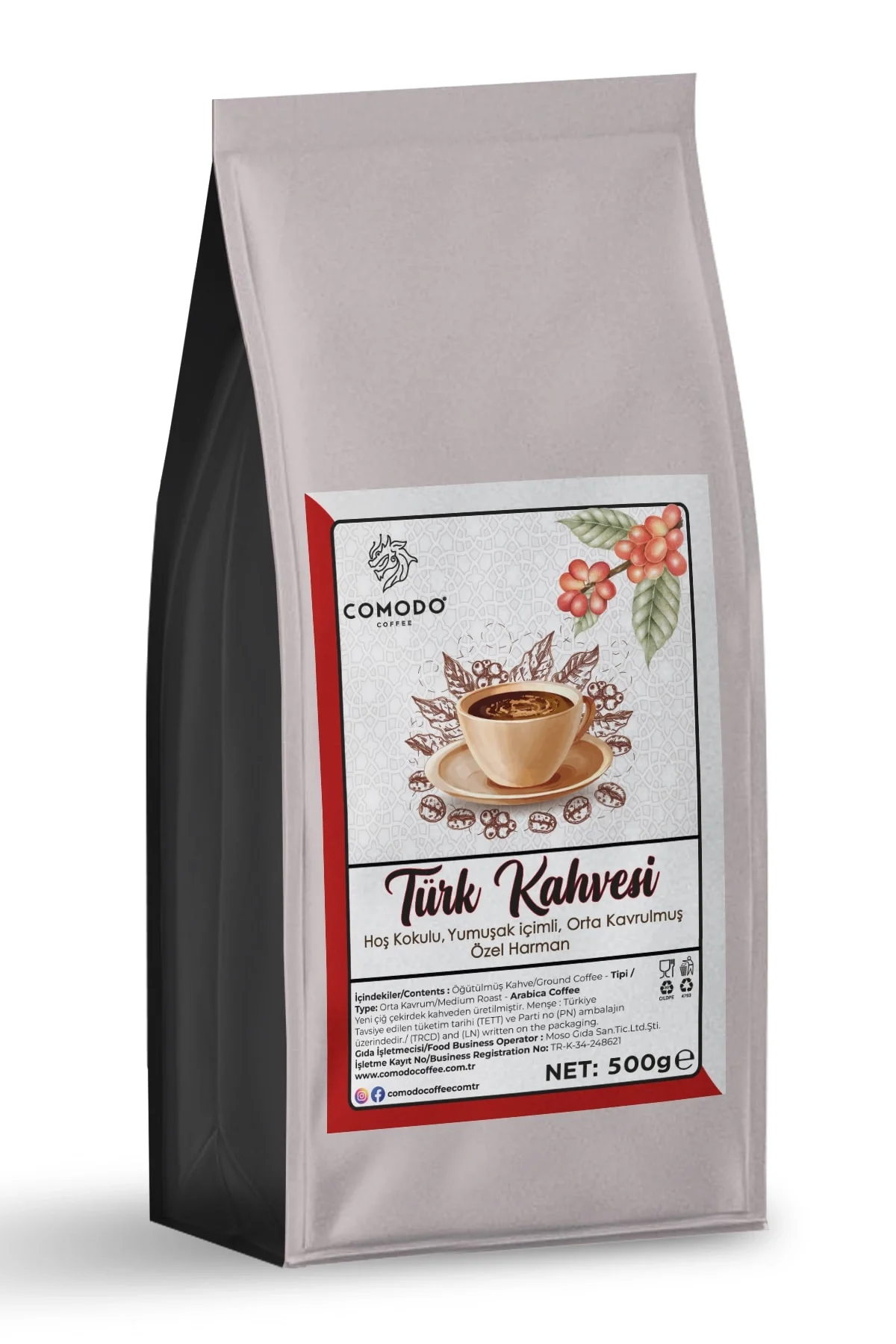 Comodo Coffee Türk Kahvesi Fırsat Paketi 2 x 500 Gr