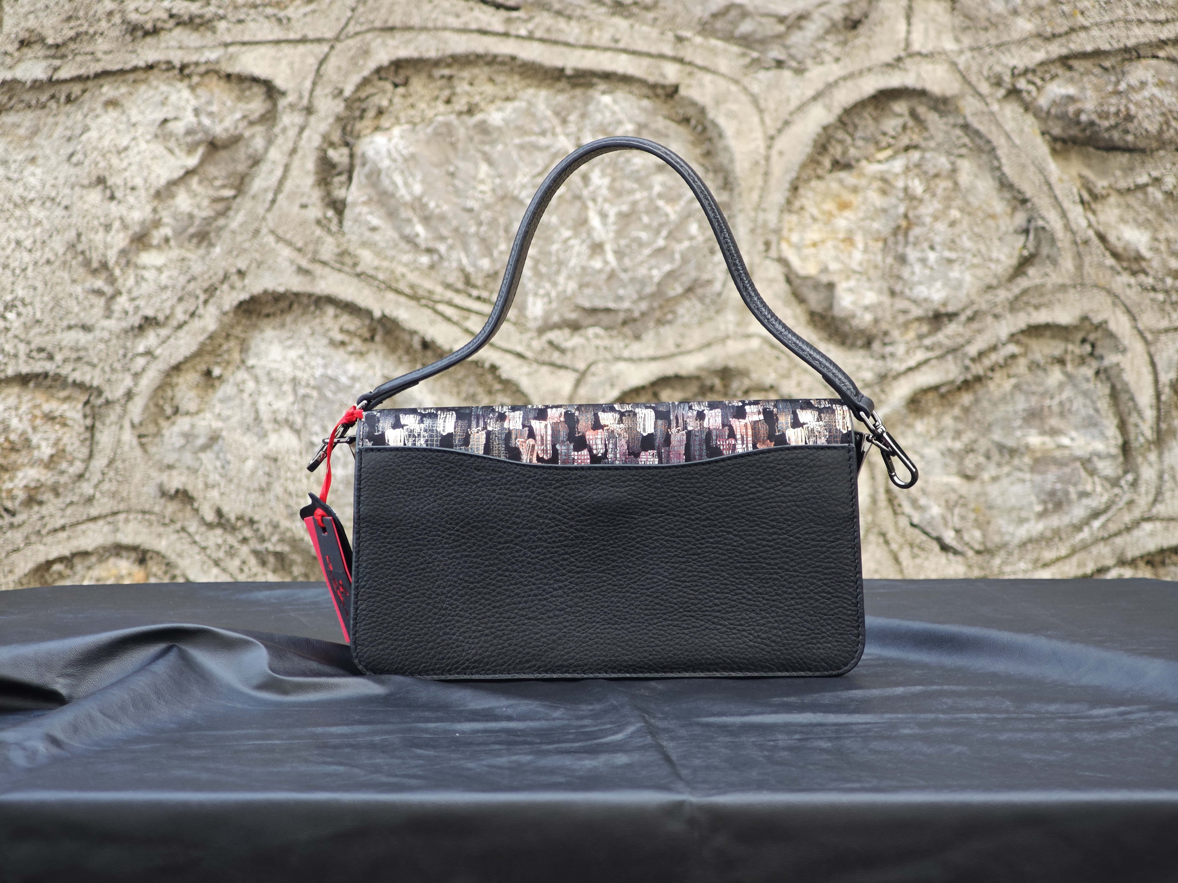 Multicolor Leather Bag – Shoulder Strap, Genuine Leather, Sporty Model Bag 40301