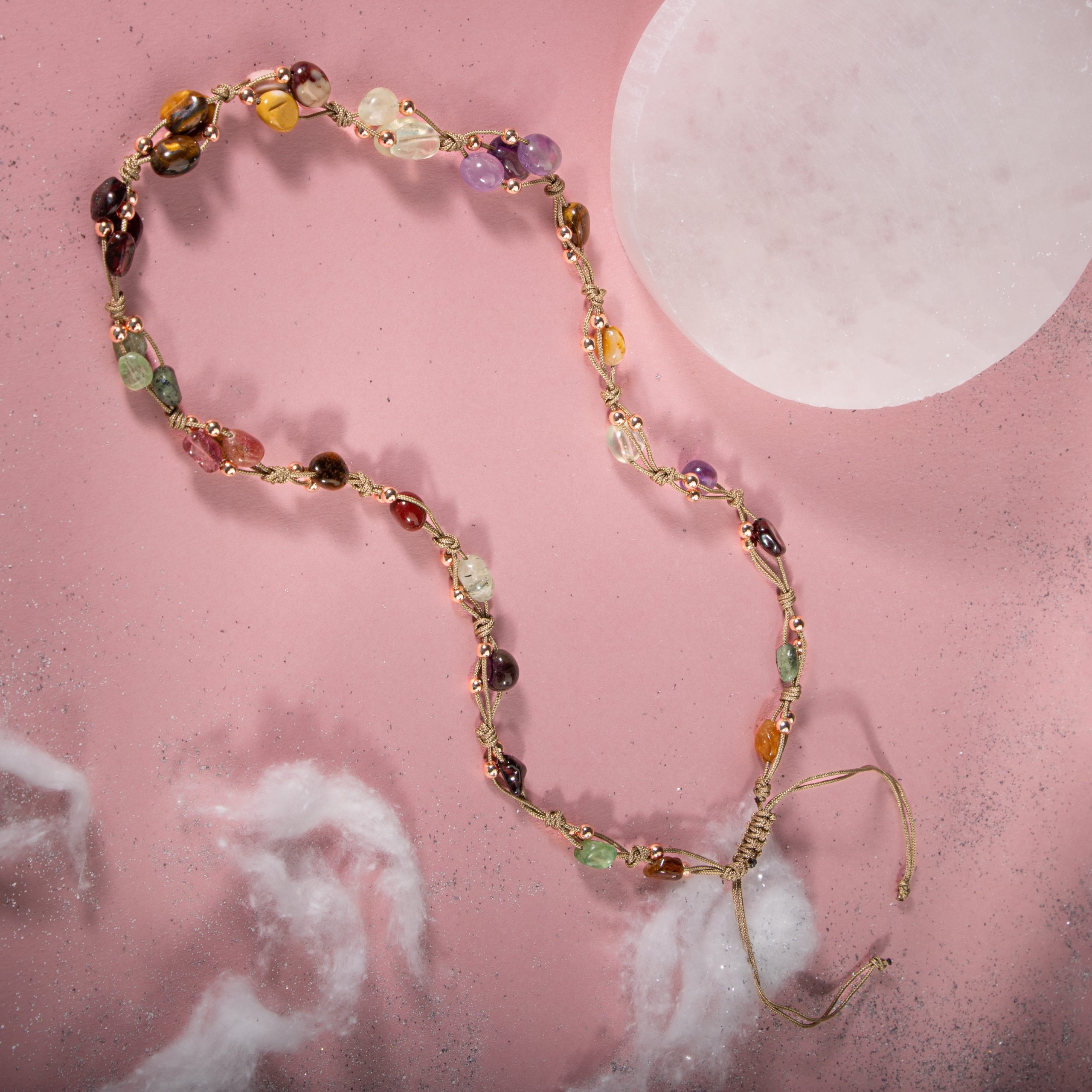 Capricorn Horoscope Gemstone Necklace and Bracelet ,Beaded Bracelet , Beaded Necklace , %100 Real Gemstones , Gift