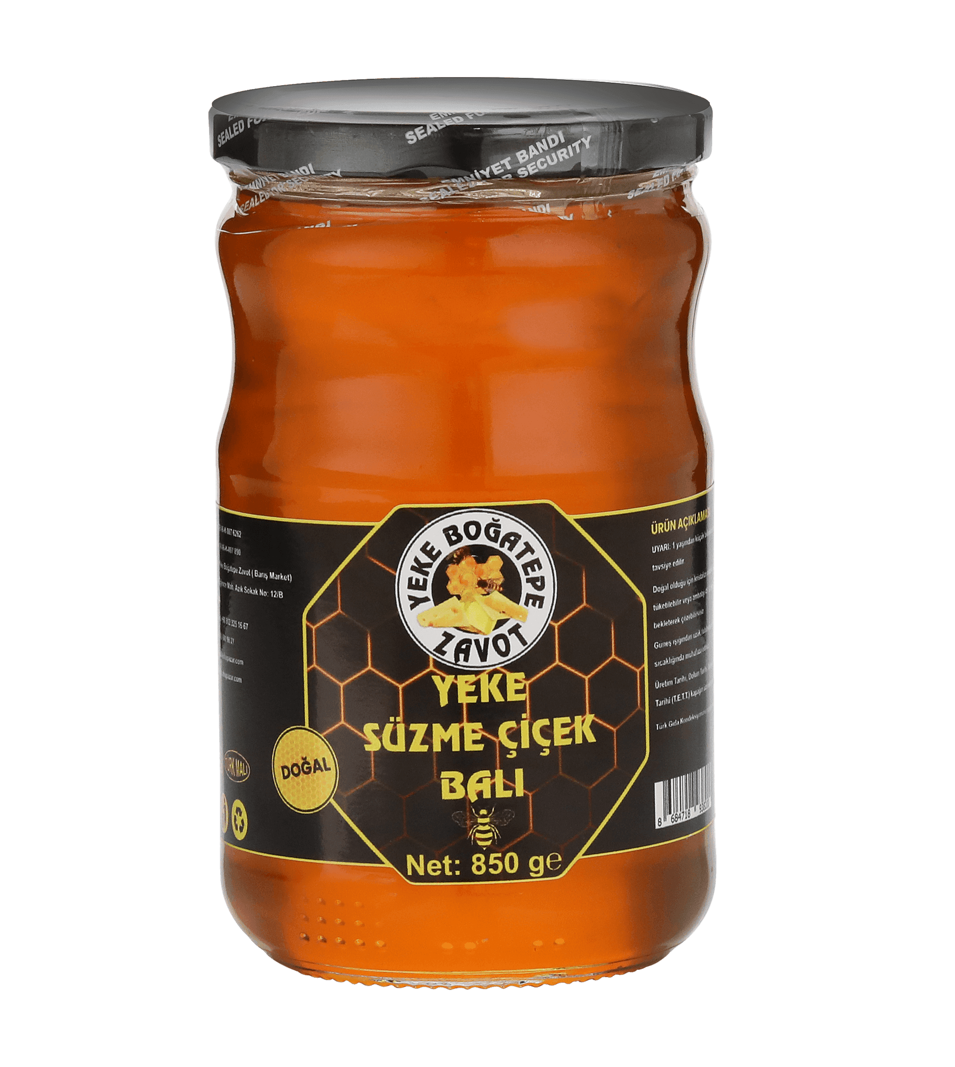 Yeke Süzme Çiçek Balı (850 gr)