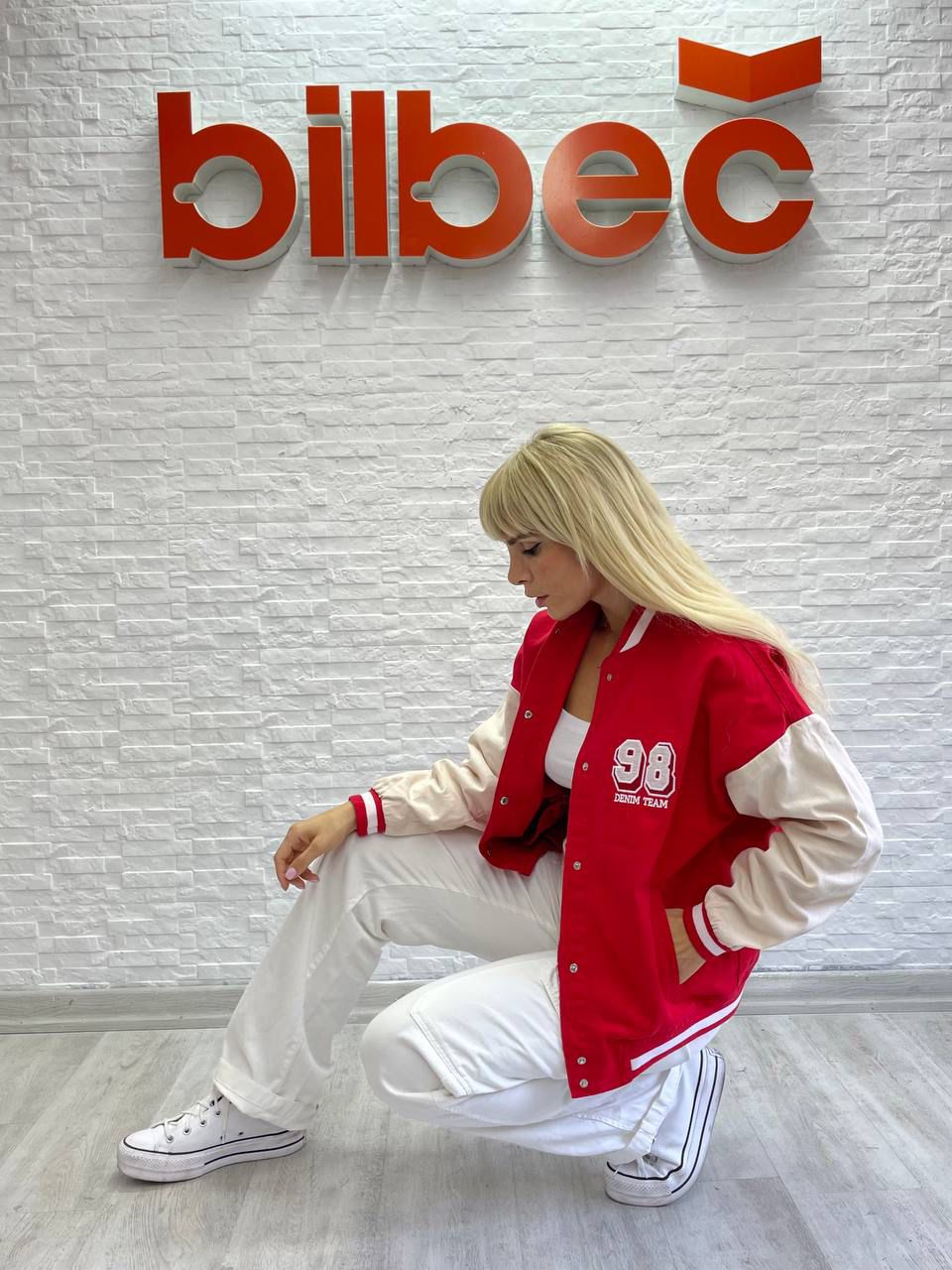 Kırmızı 98 Detail Oversize Unisex Kolej Ceket