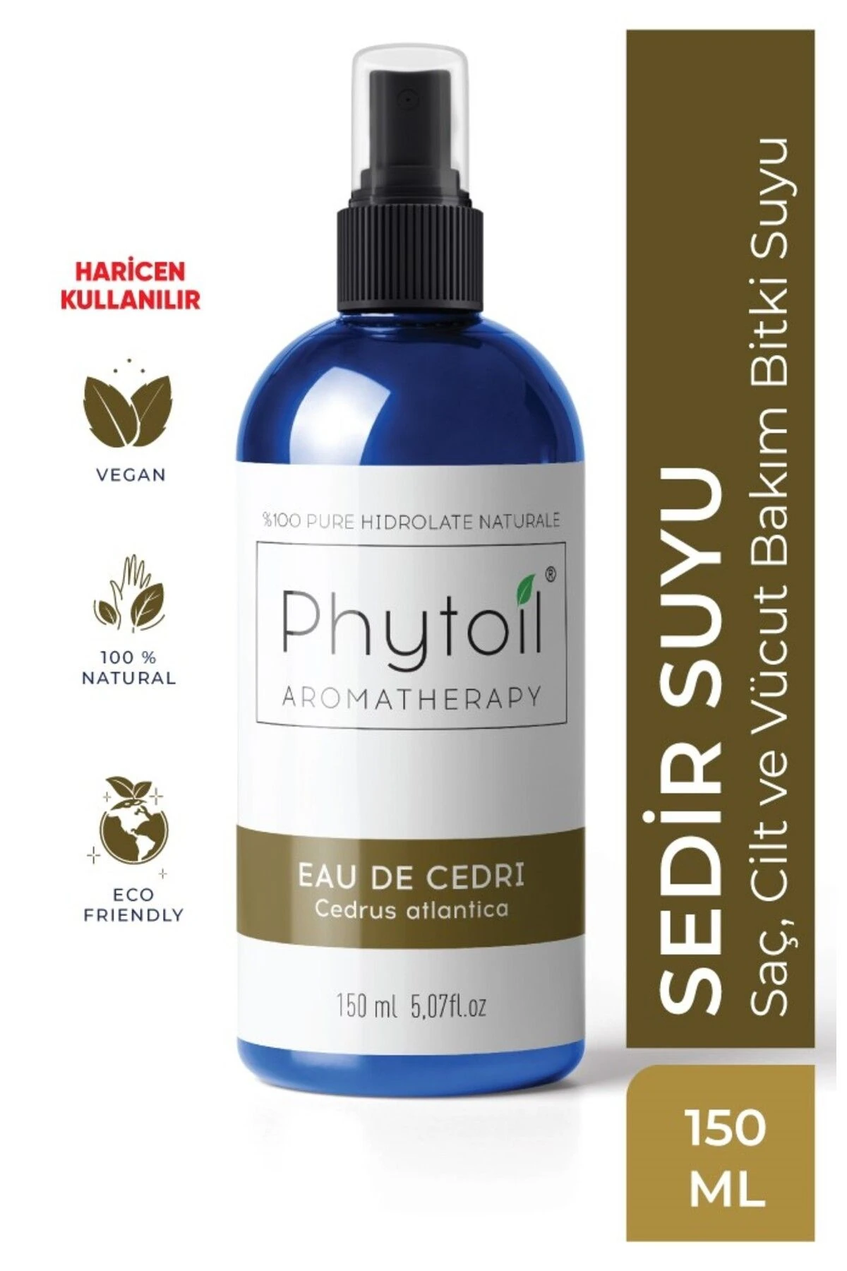 Sedir Suyu (Cedrus atlantica) %100 Saf ve Doğal Bitkisel Hidrolat 150 ml