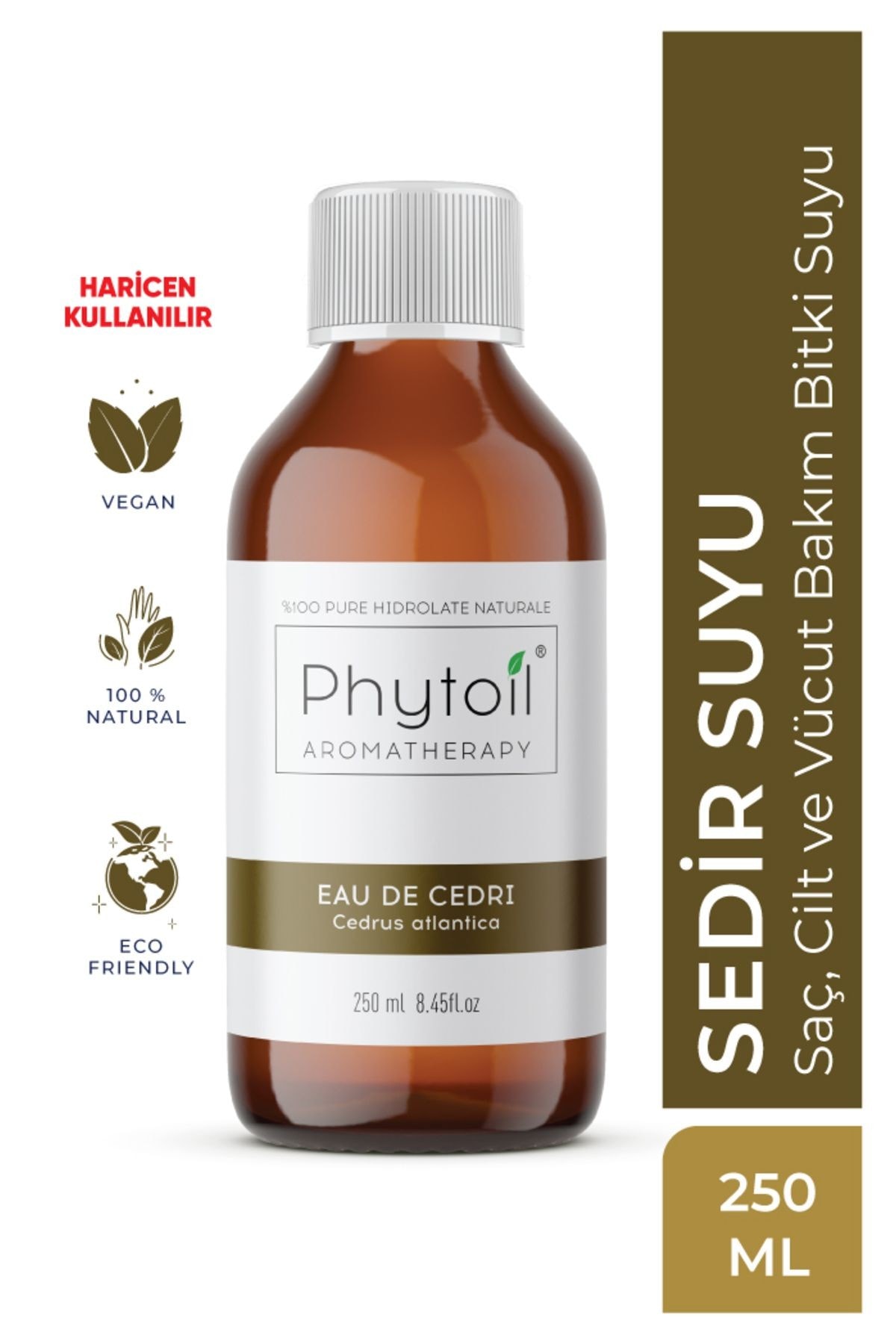 Organik Sedir Suyu- Saç, Cilt Ve Vücut Bakım Bitki Suyu- Eau De Cedrı 250 ml
