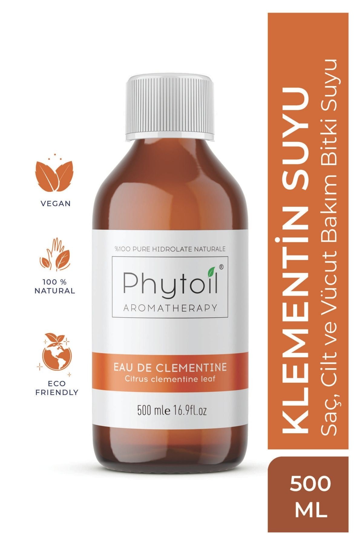 Organik Klementin Suyu - Saç, Cilt Ve Vücut Bakım Bitki Suyu- Eau De Clementin 500 Ml